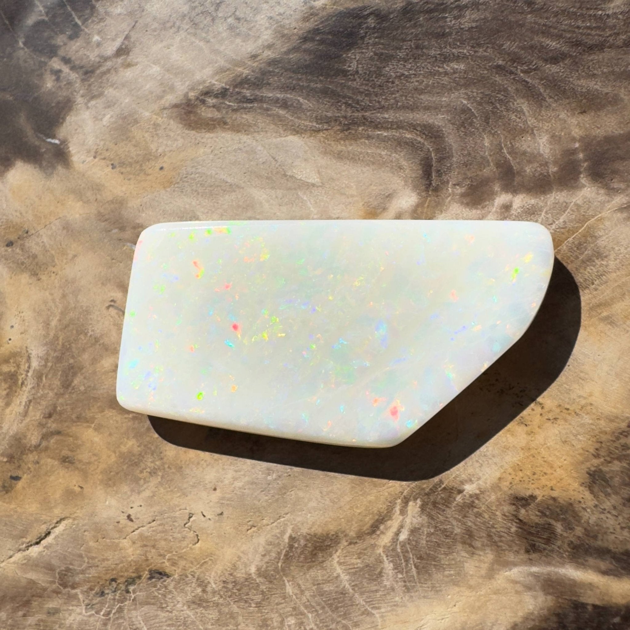 15.3ct Hand - cut Solid Australian Coober Pedy Opal
