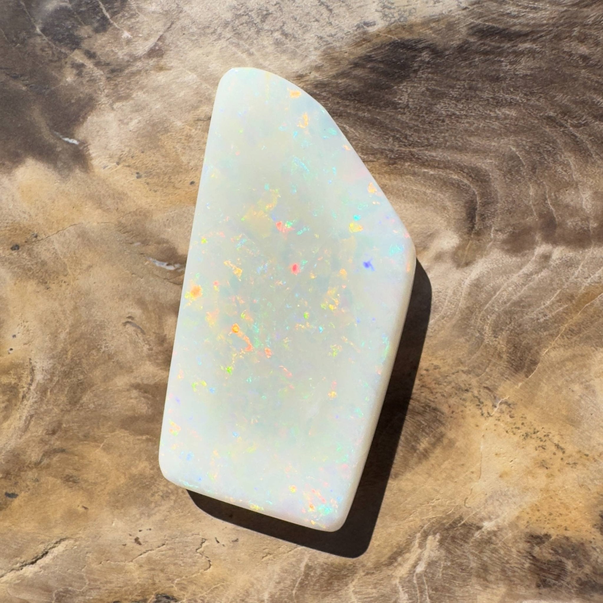 15.3ct Hand - cut Solid Australian Coober Pedy Opal
