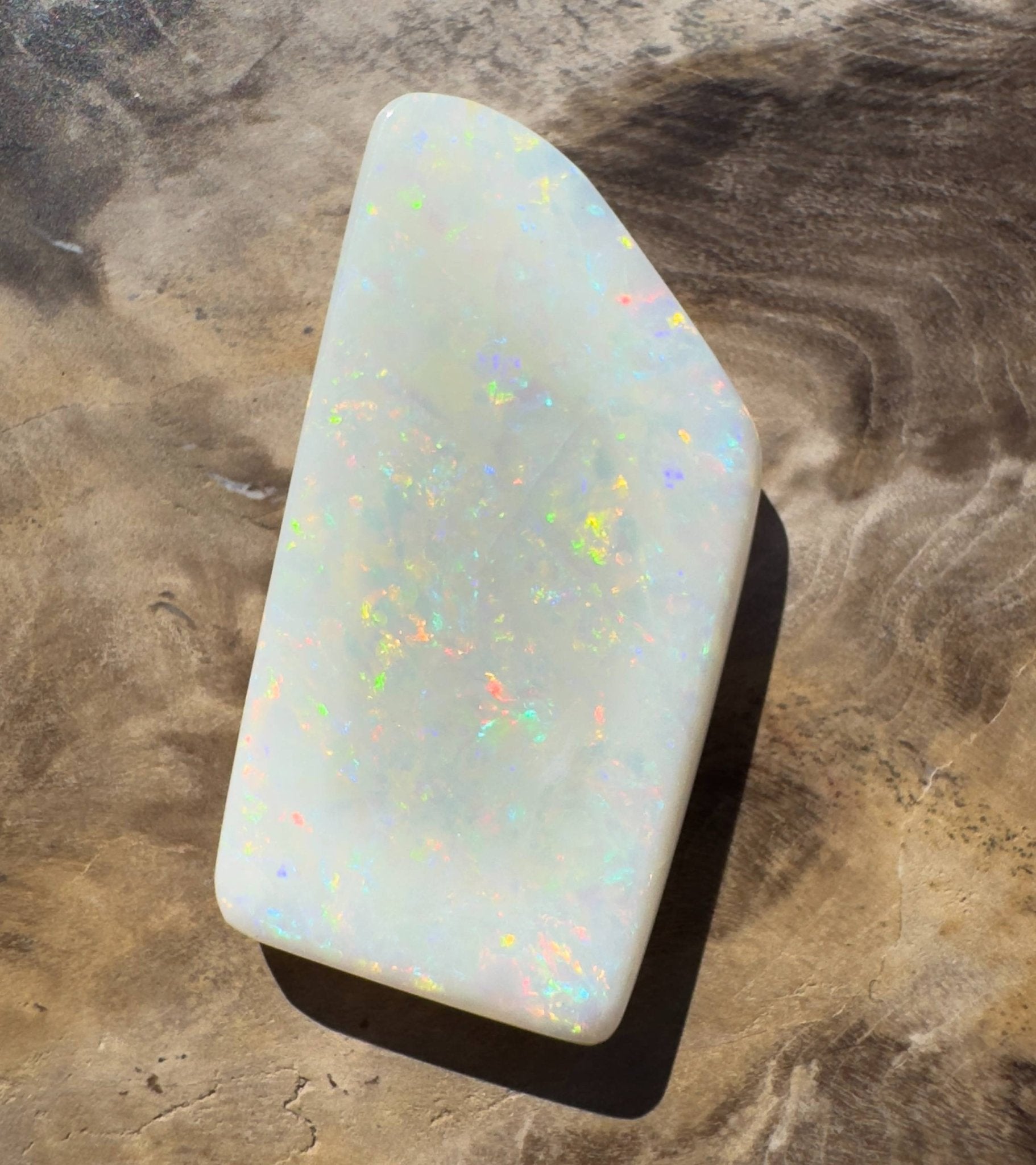 15.3ct Hand - cut Solid Australian Coober Pedy Opal