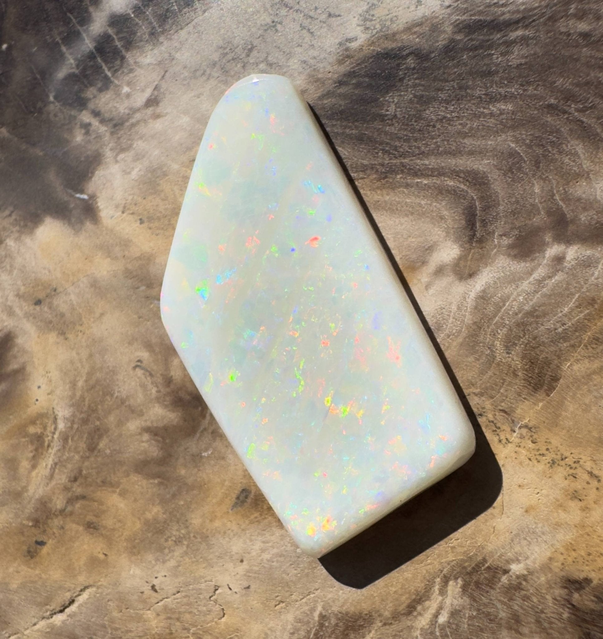15.3ct Hand - cut Solid Australian Coober Pedy Opal