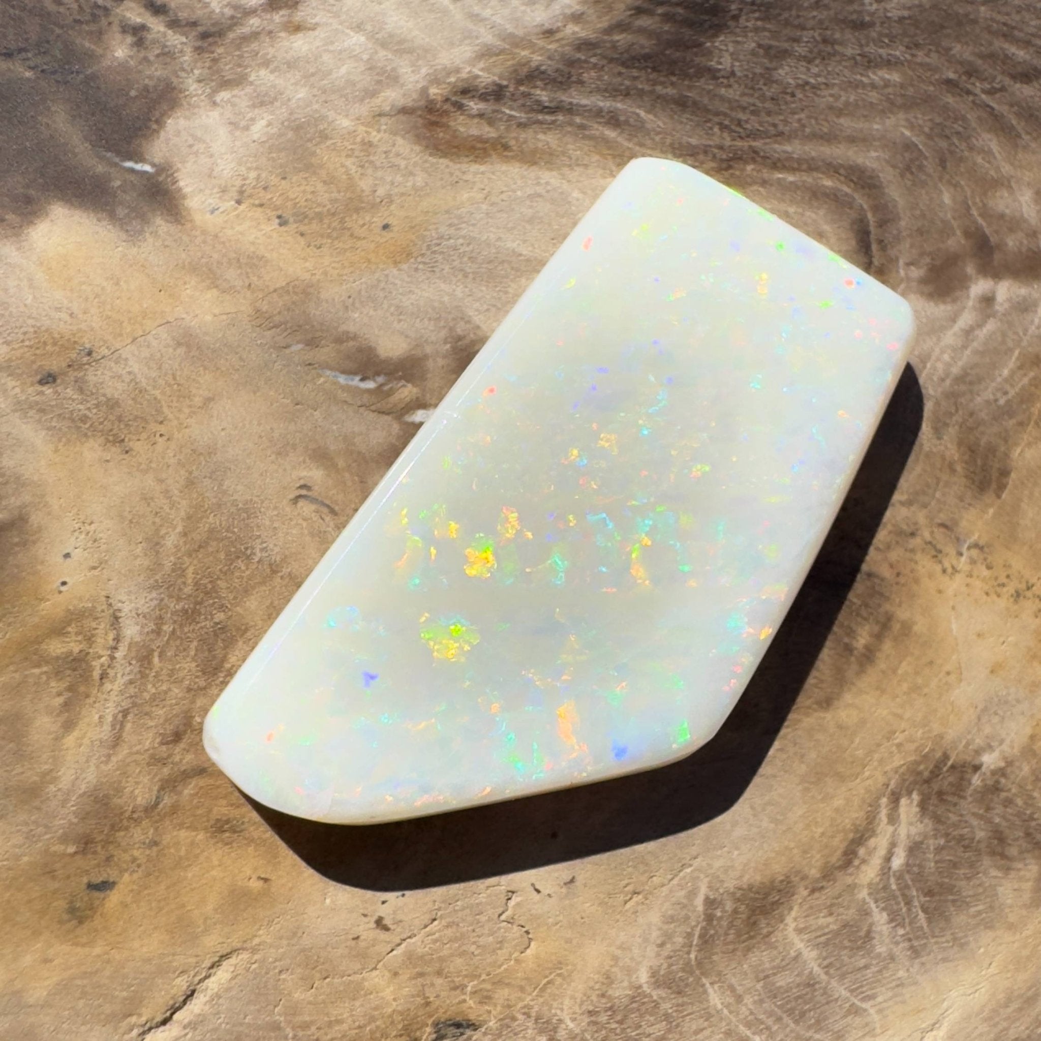 15.3ct Hand - cut Solid Australian Coober Pedy Opal