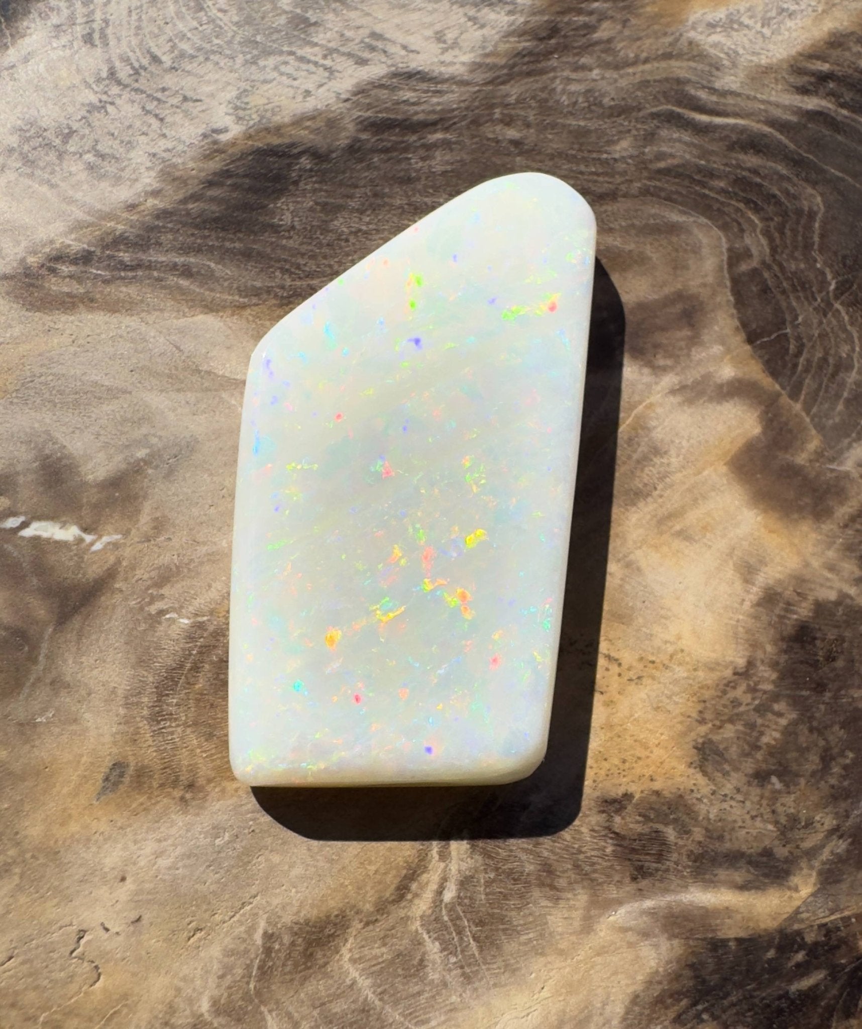 15.3ct Hand - cut Solid Australian Coober Pedy Opal