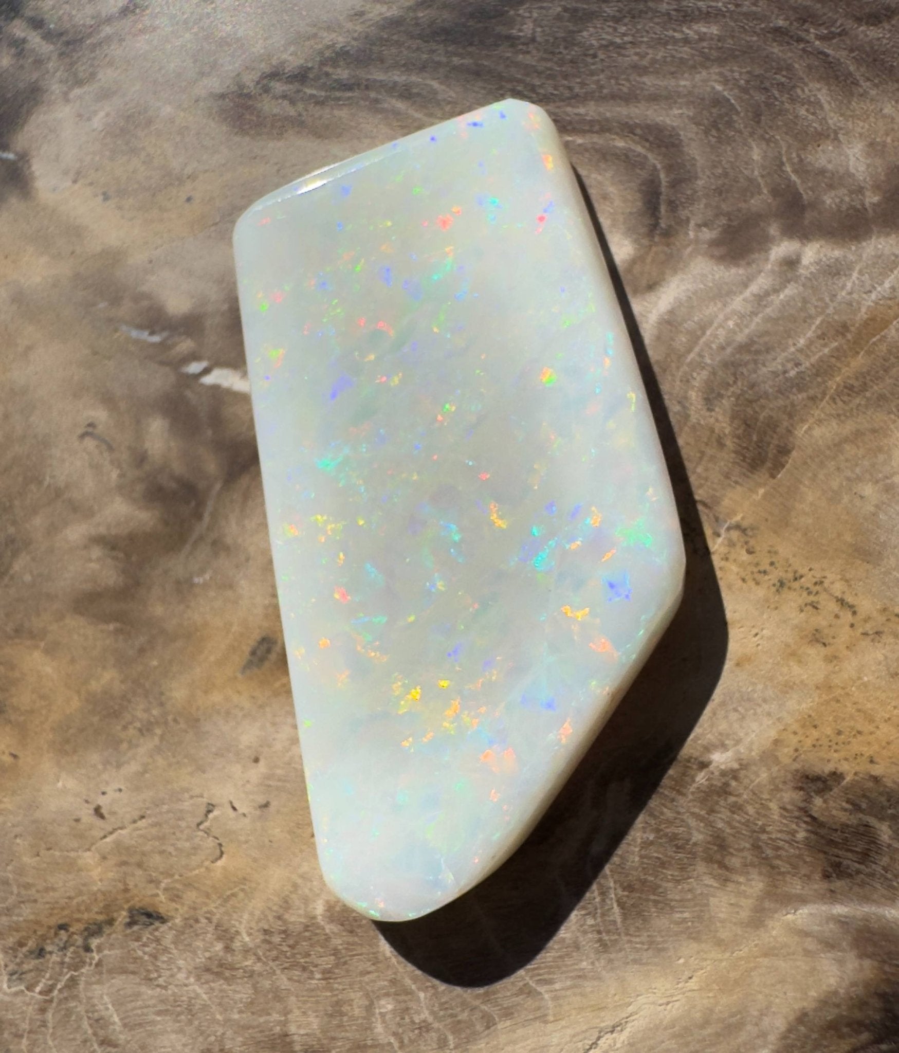 15.3ct Hand - cut Solid Australian Coober Pedy Opal