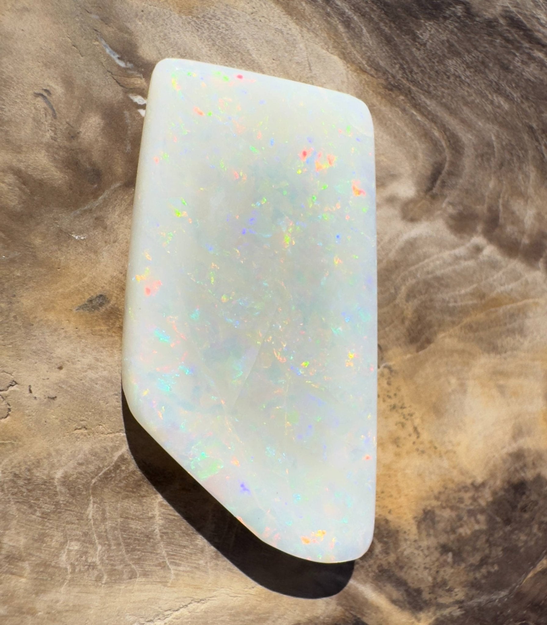15.3ct Hand - cut Solid Australian Coober Pedy Opal