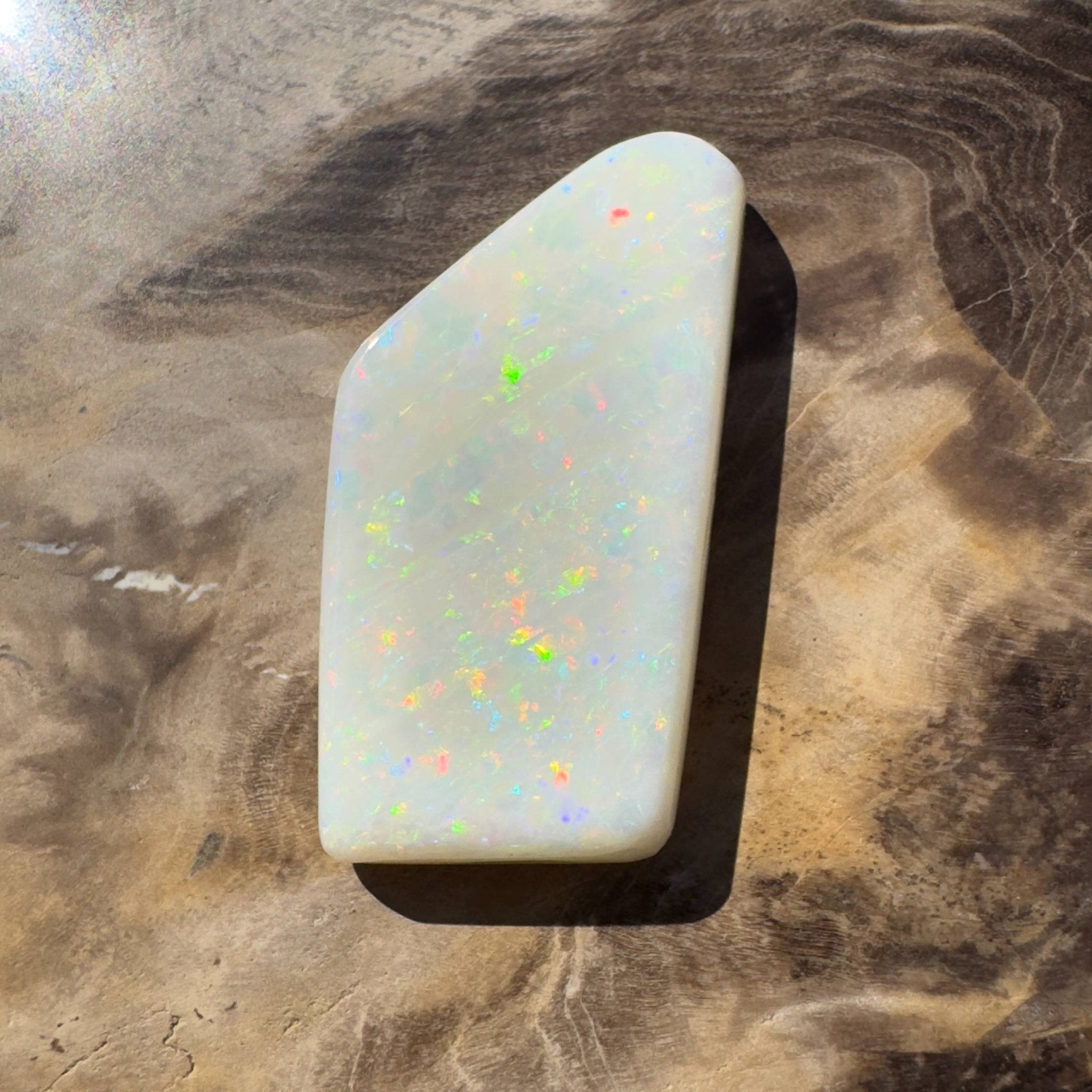 15.3ct Hand - cut Solid Australian Coober Pedy Opal