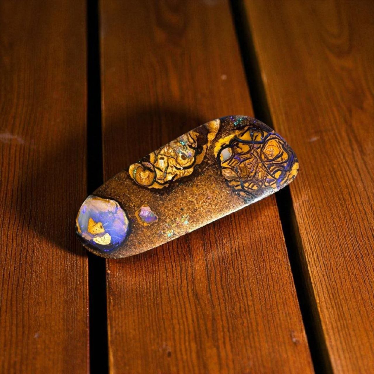15.3ct Queensland Boulder Opal with Pipe