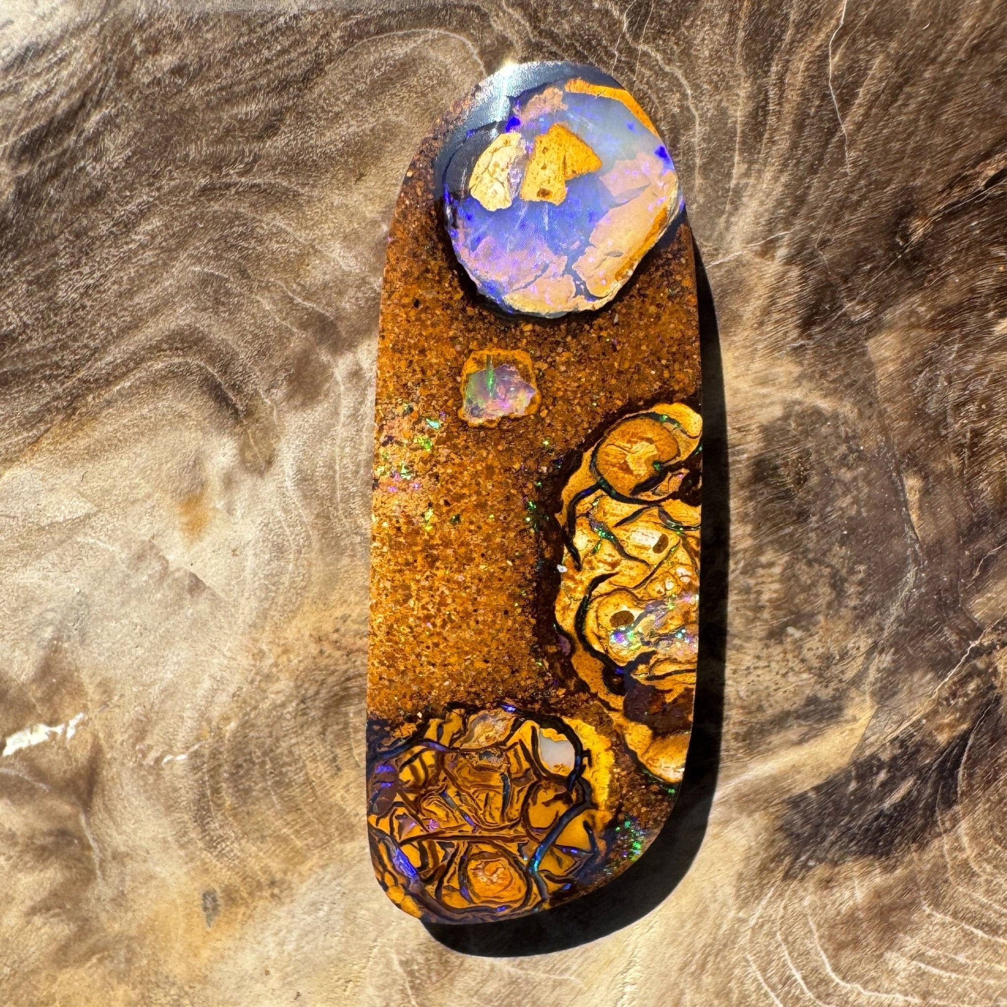 15.3ct Queensland Boulder Opal with Pipe