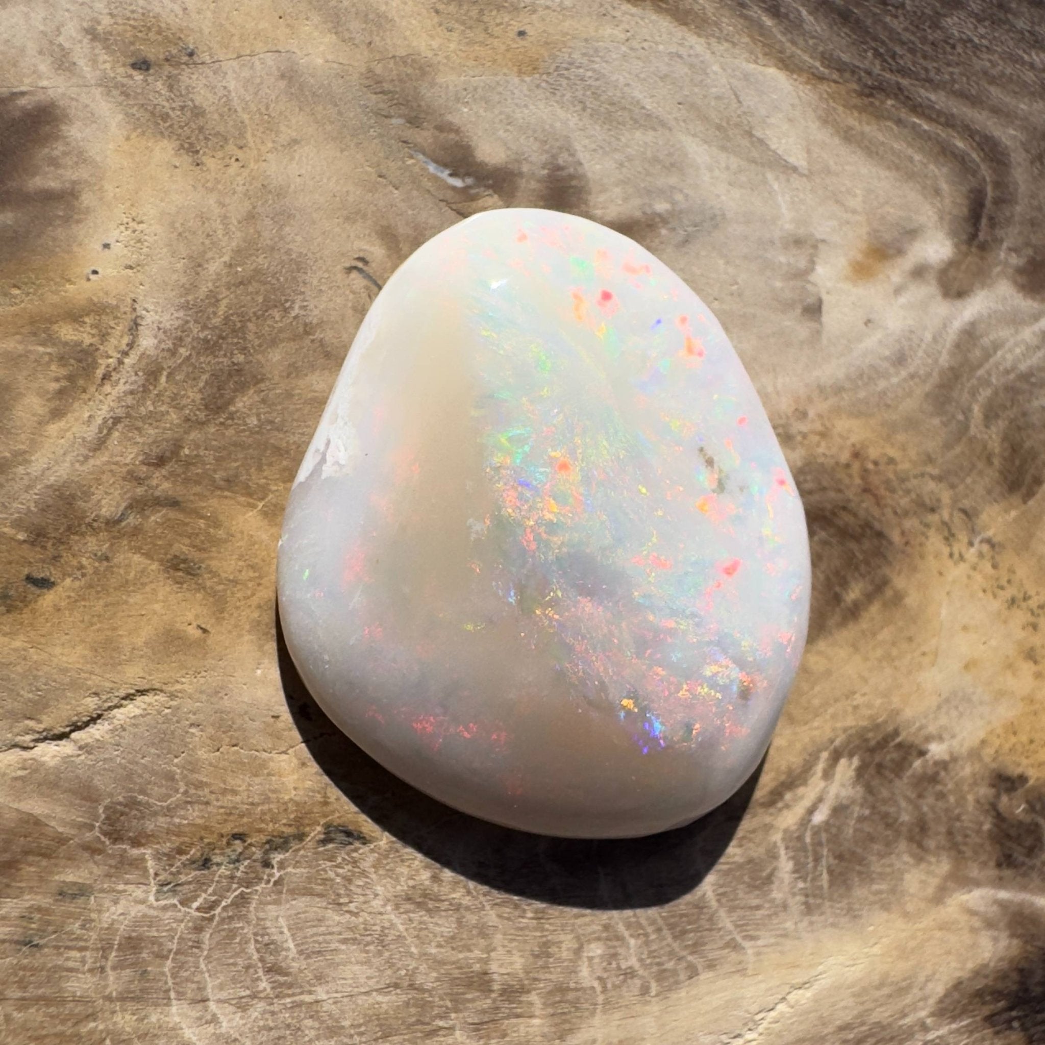 15.6ct Hand - cut Solid Australian Lightning Ridge Opal