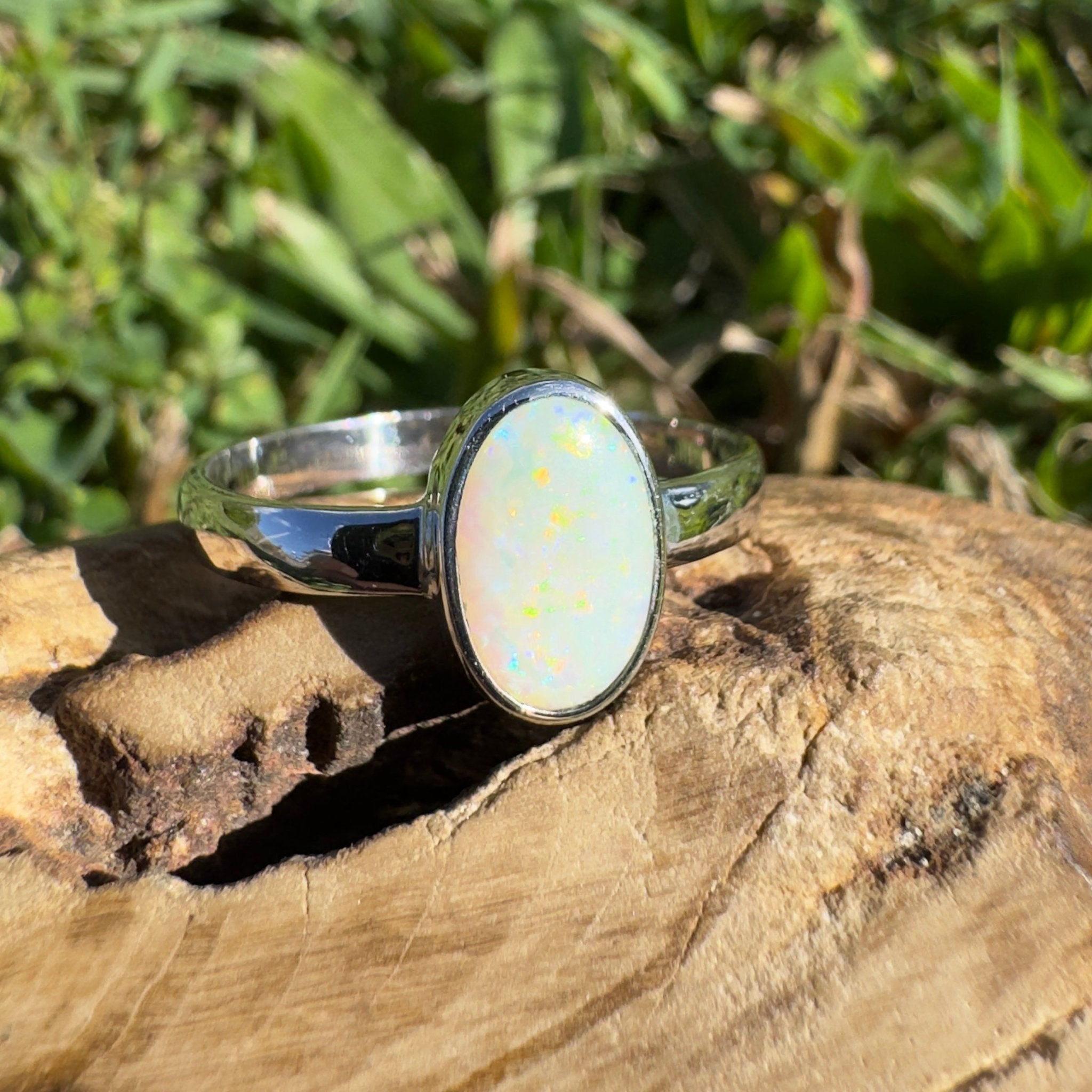 1.5ct Lightning Ridge Opal Ring ~ 'Cape Leveque Blaze' | 925 Sterling Silver | Solid Australian Opal