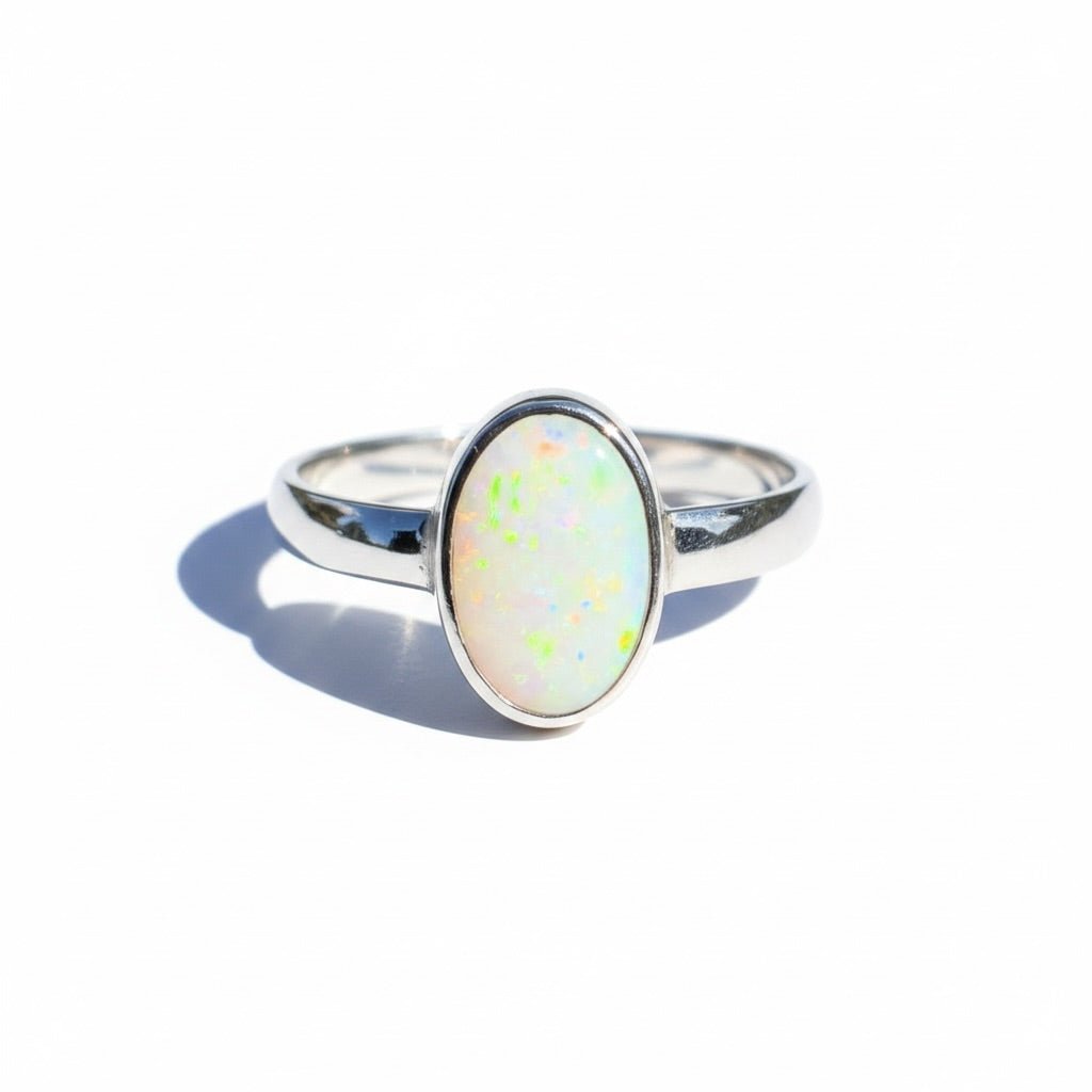 1.5ct Lightning Ridge Opal Ring ~ 'Cape Leveque Blaze' | 925 Sterling Silver | Solid Australian Opal