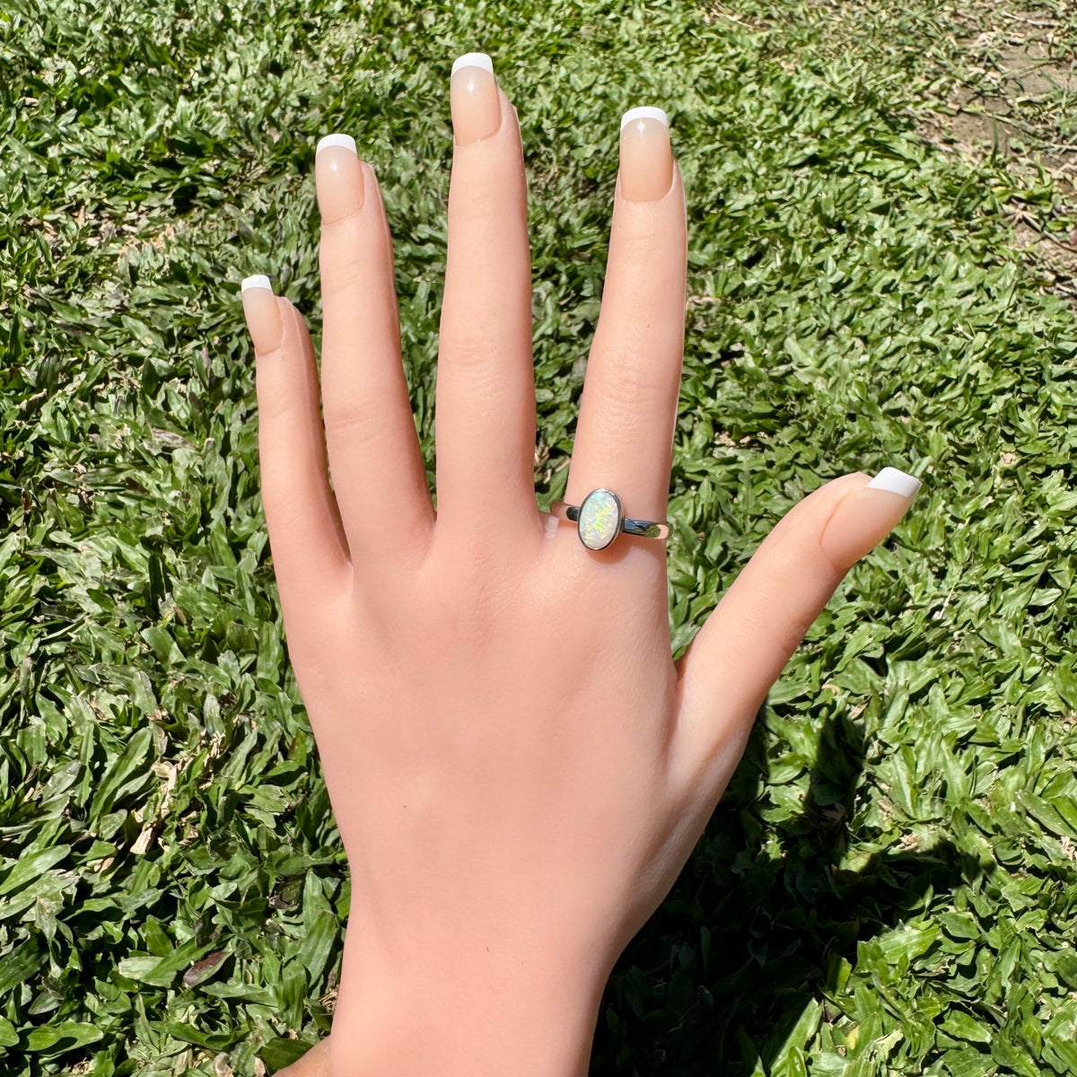 1.5ct Lightning Ridge Opal Ring ~ 'Cape Leveque Blaze' | 925 Sterling Silver | Solid Australian Opal