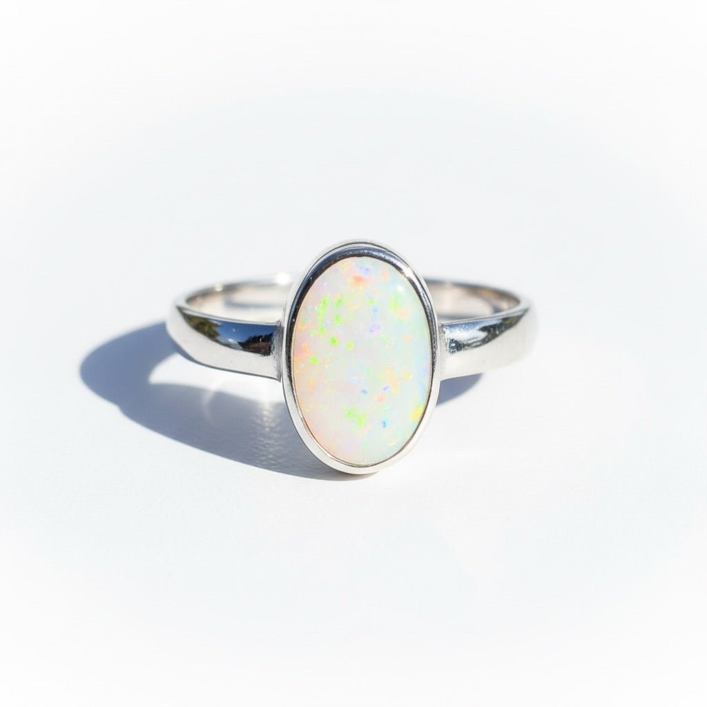 1.5ct Lightning Ridge Opal Ring ~ 'Cape Leveque Blaze' | 925 Sterling Silver | Solid Australian Opal
