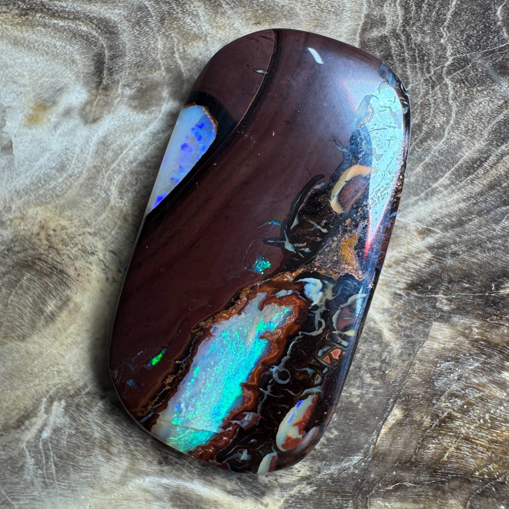 16.9ct Hand - cut Queensland Boulder Opal