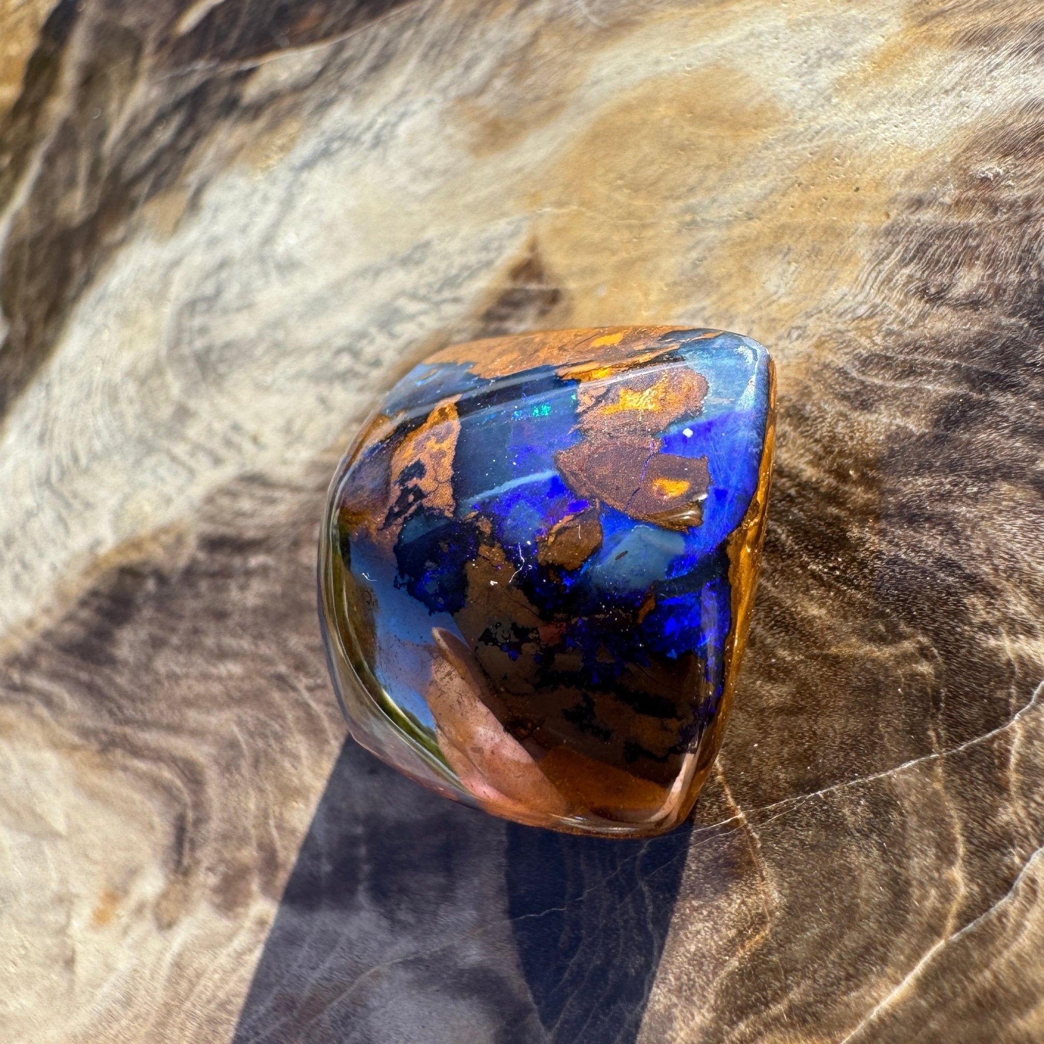 16.9ct Queensland Boulder Opal | Solid Australian Opal | Hand-Cut