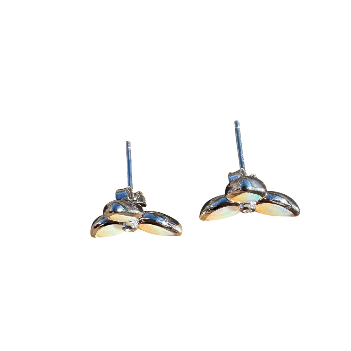 1.6ct Coober Pedy Crystal Opal Earrings ~ 'Tarkine Fern Sparkle' | 925 Sterling Silver | Solid Australian Opal