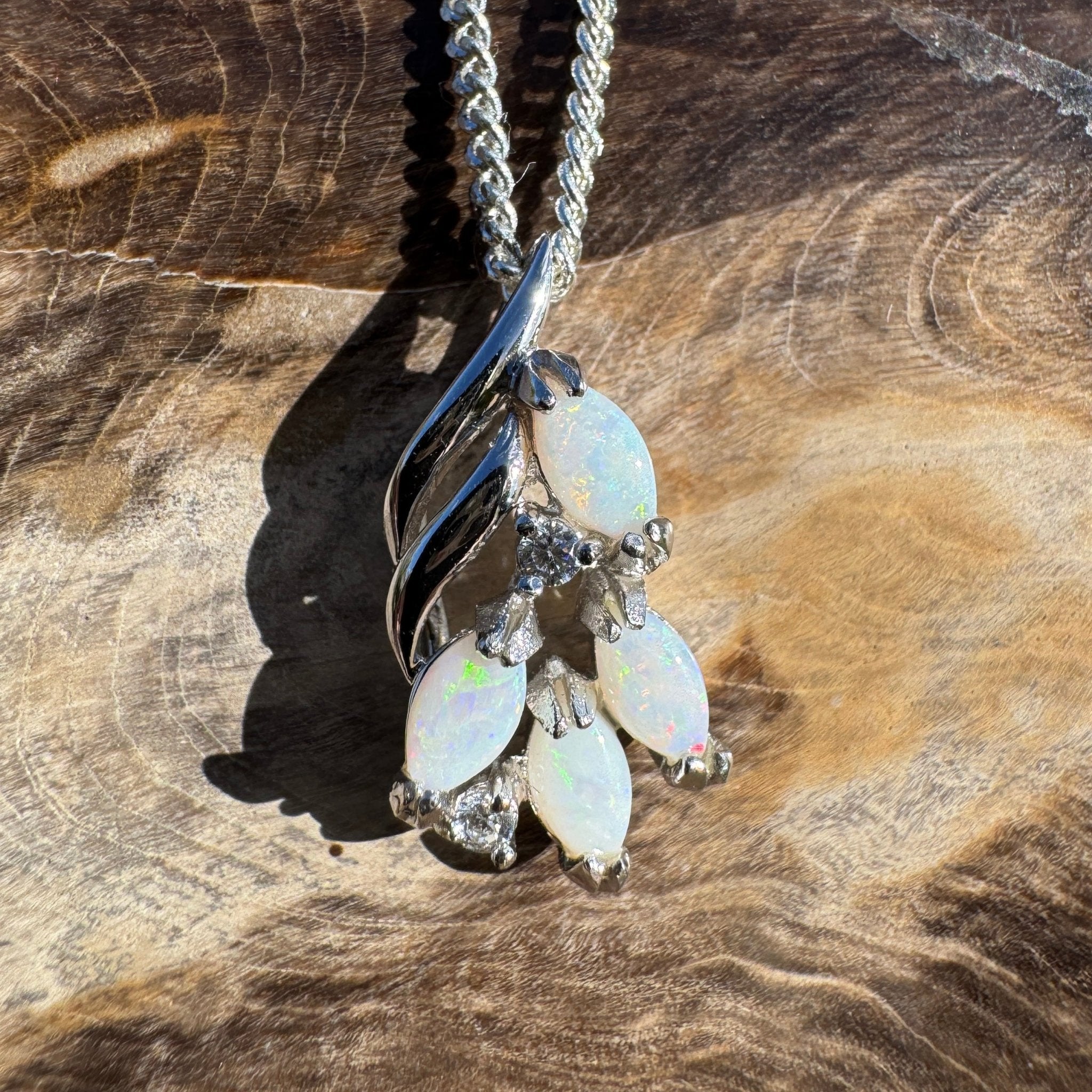 1.6ct Coober Pedy Opal Pendant Necklace ~ 'Kata Tjuta Sprinkle' | 925 Sterling Silver | Solid Australian Opal