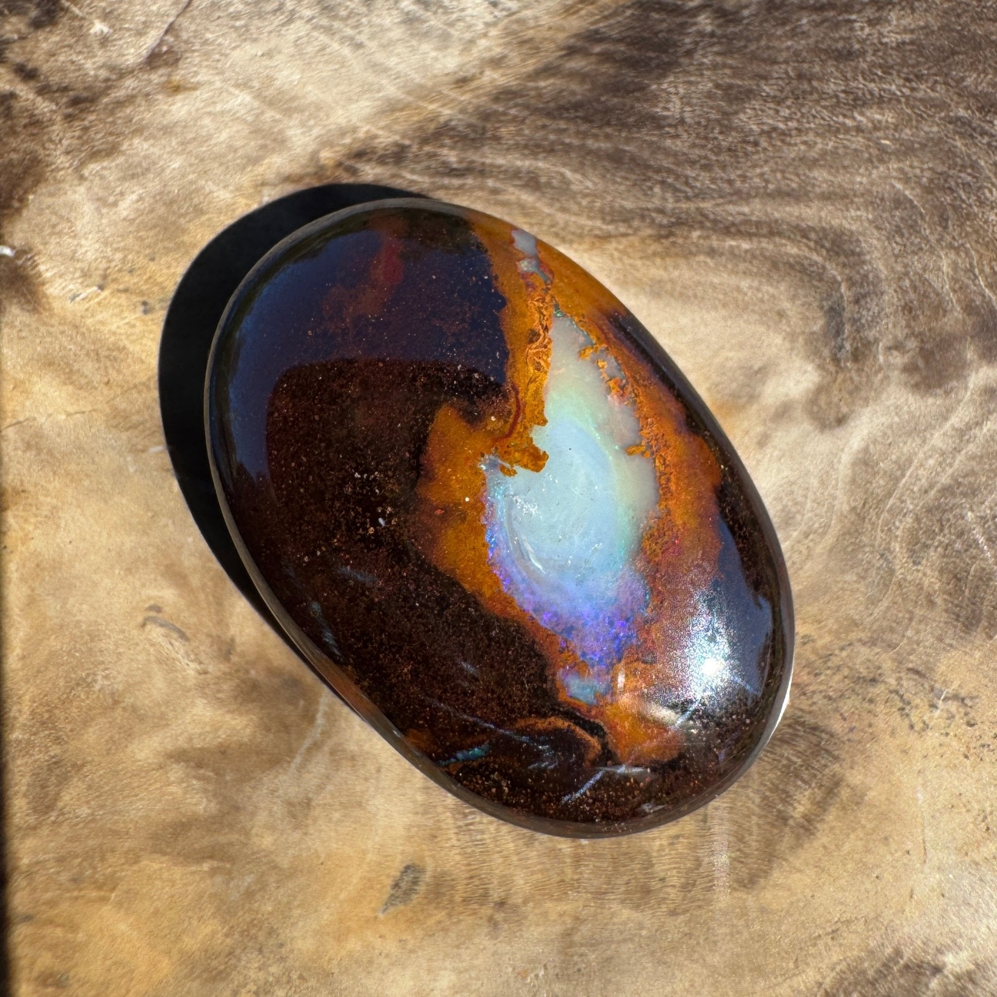 17ct Queensland Boulder Opal | Solid Australian Opal | Hand-Cut