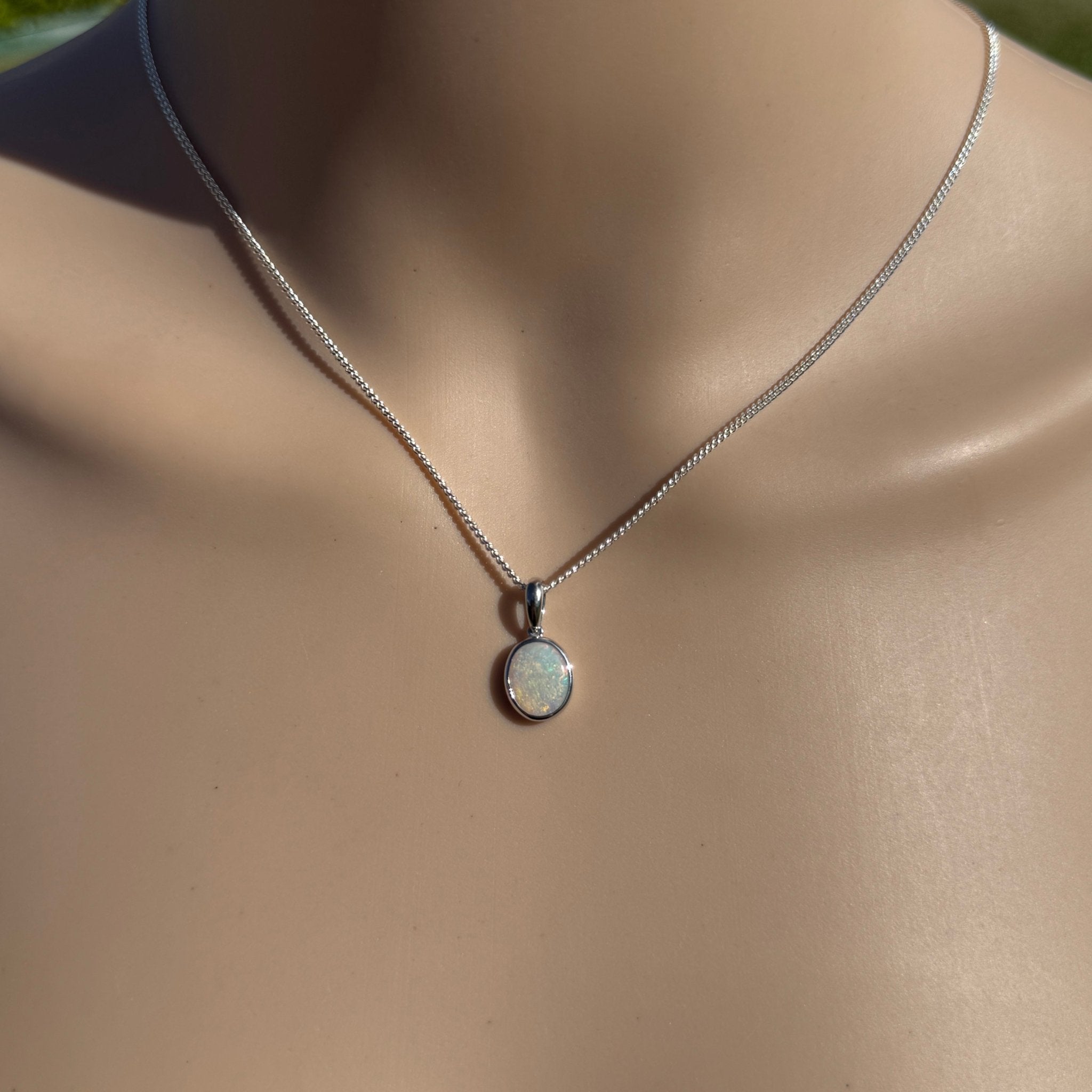1.8ct Coober Pedy Opal Pendant Necklace ~ 'Brachina Gorge Flame' | 925 Sterling Silver | Solid Australian Opal