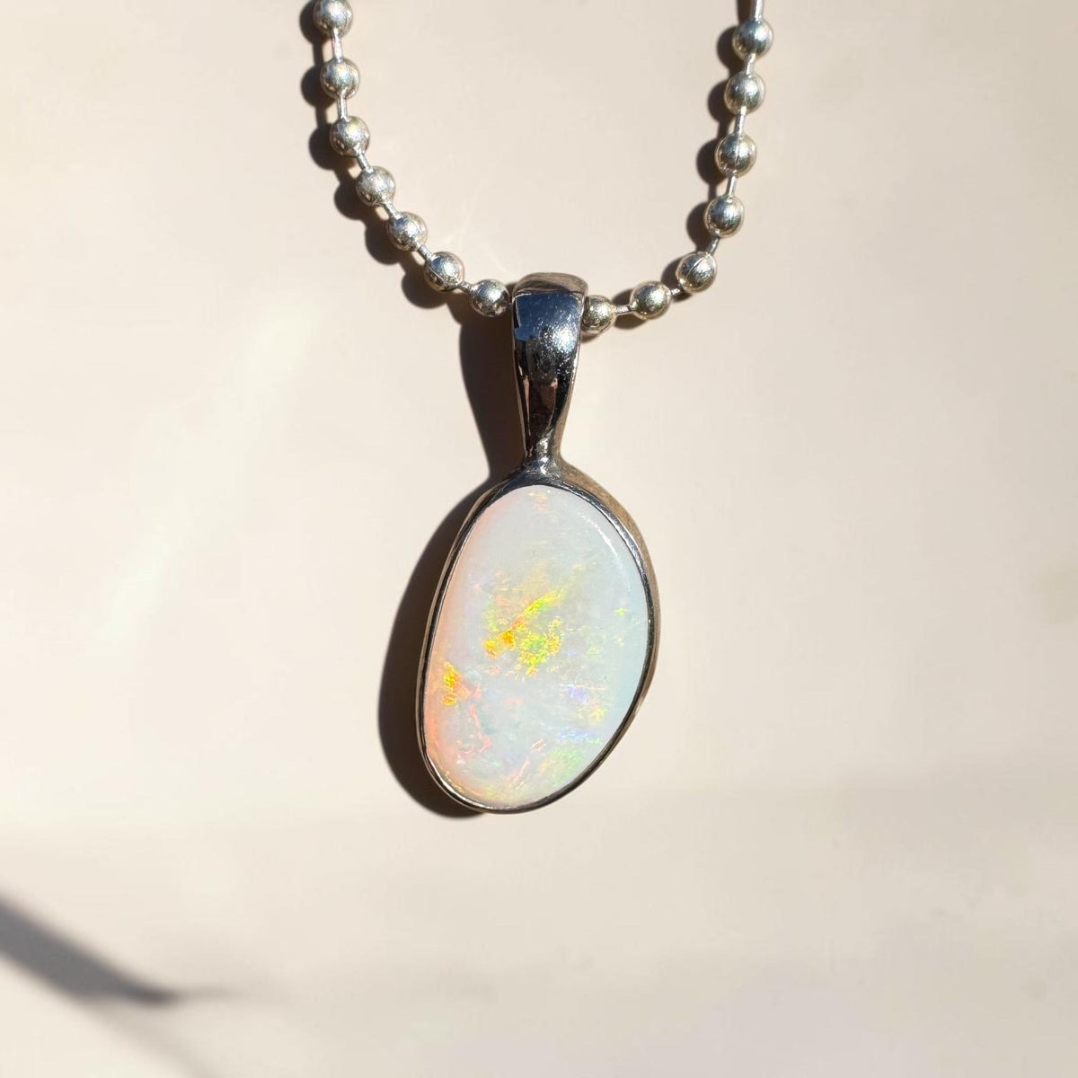 1.8ct Coober Pedy Opal Pendant Necklace ~ 'Mount Canobolas Dusk' | 925 Sterling Silver | Solid Australian Opal