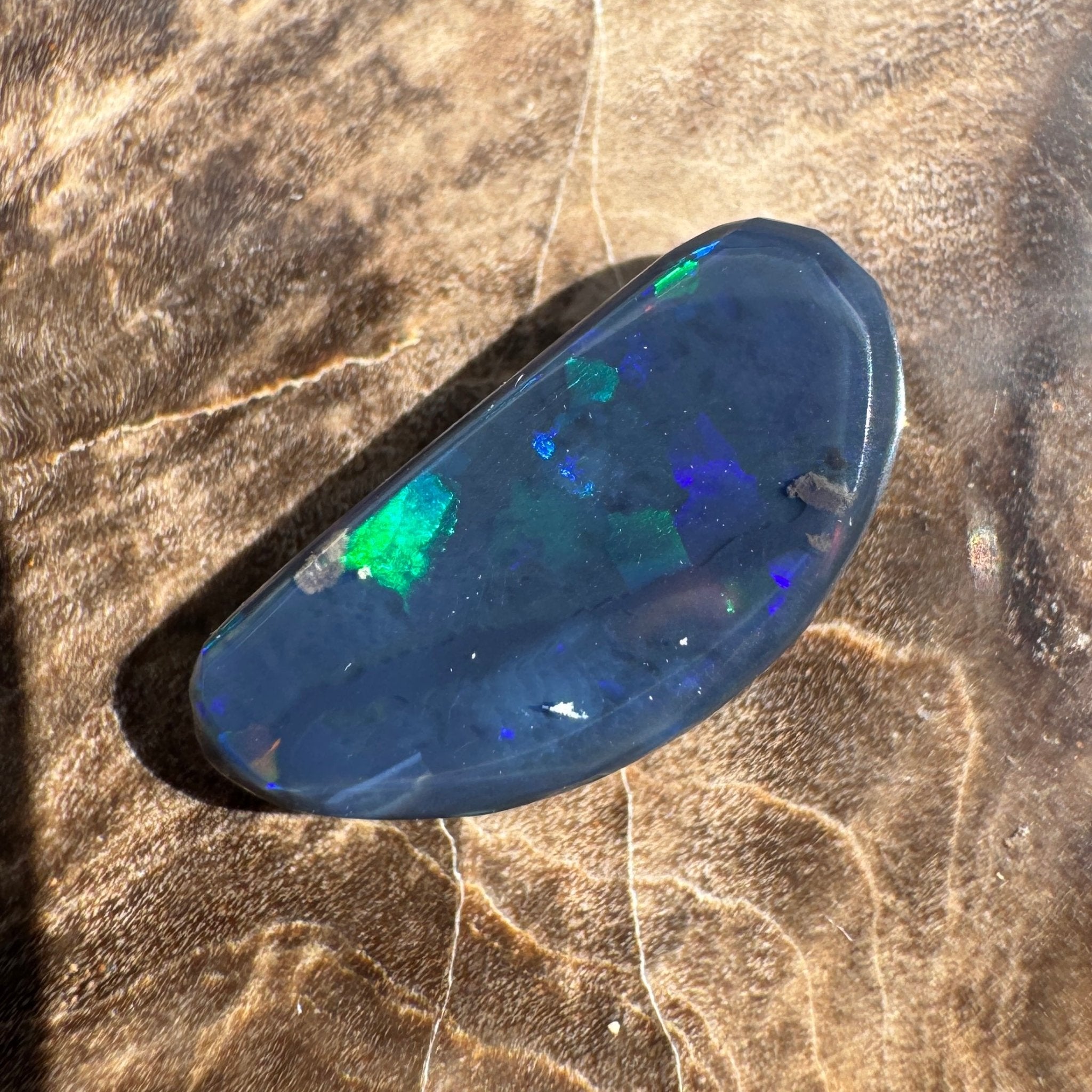 1.8ct Lightning Ridge Freeform Semi Black Opal | Solid Australian Opal | Hand-Cut