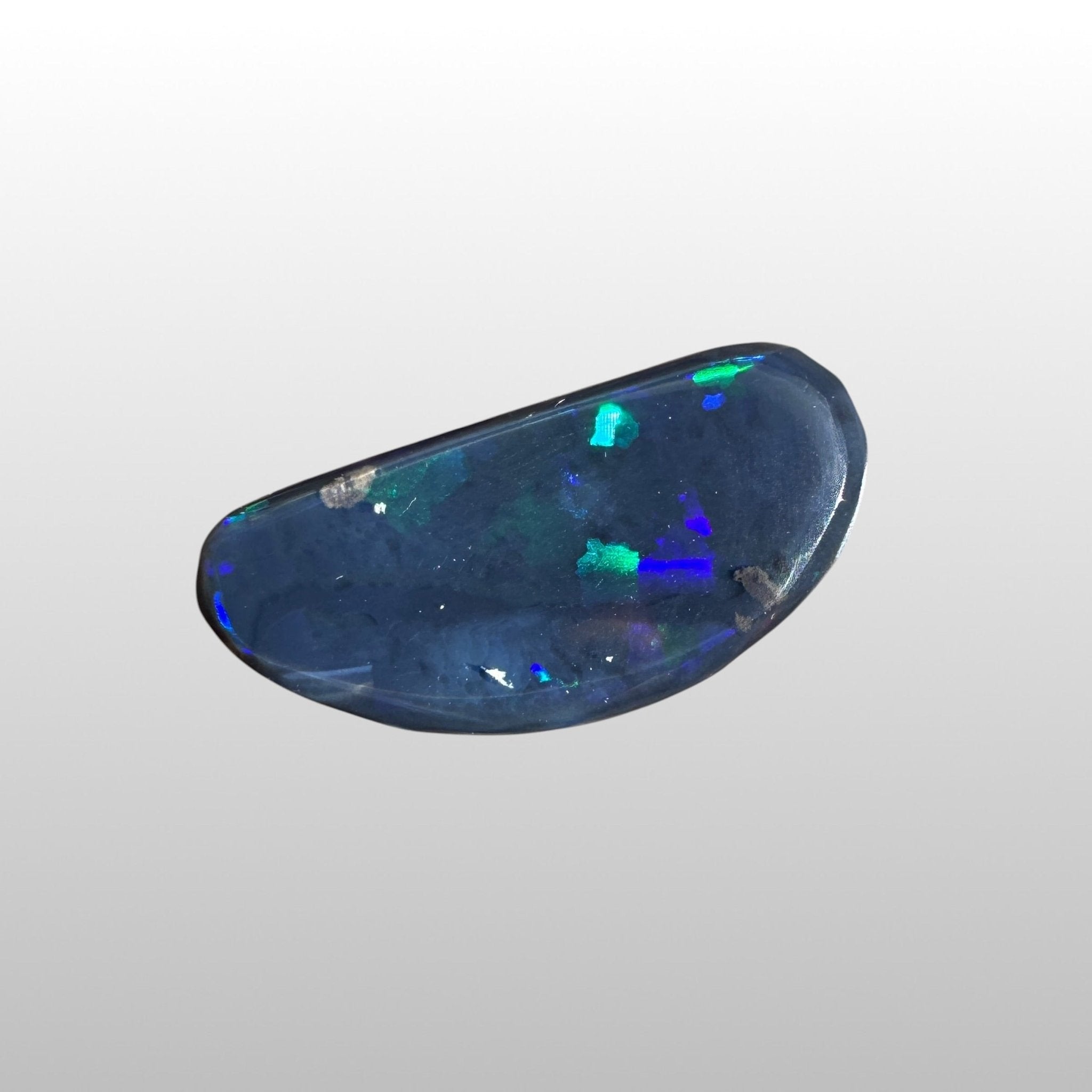 1.8ct Lightning Ridge Freeform Semi Black Opal | Solid Australian Opal | Hand-Cut