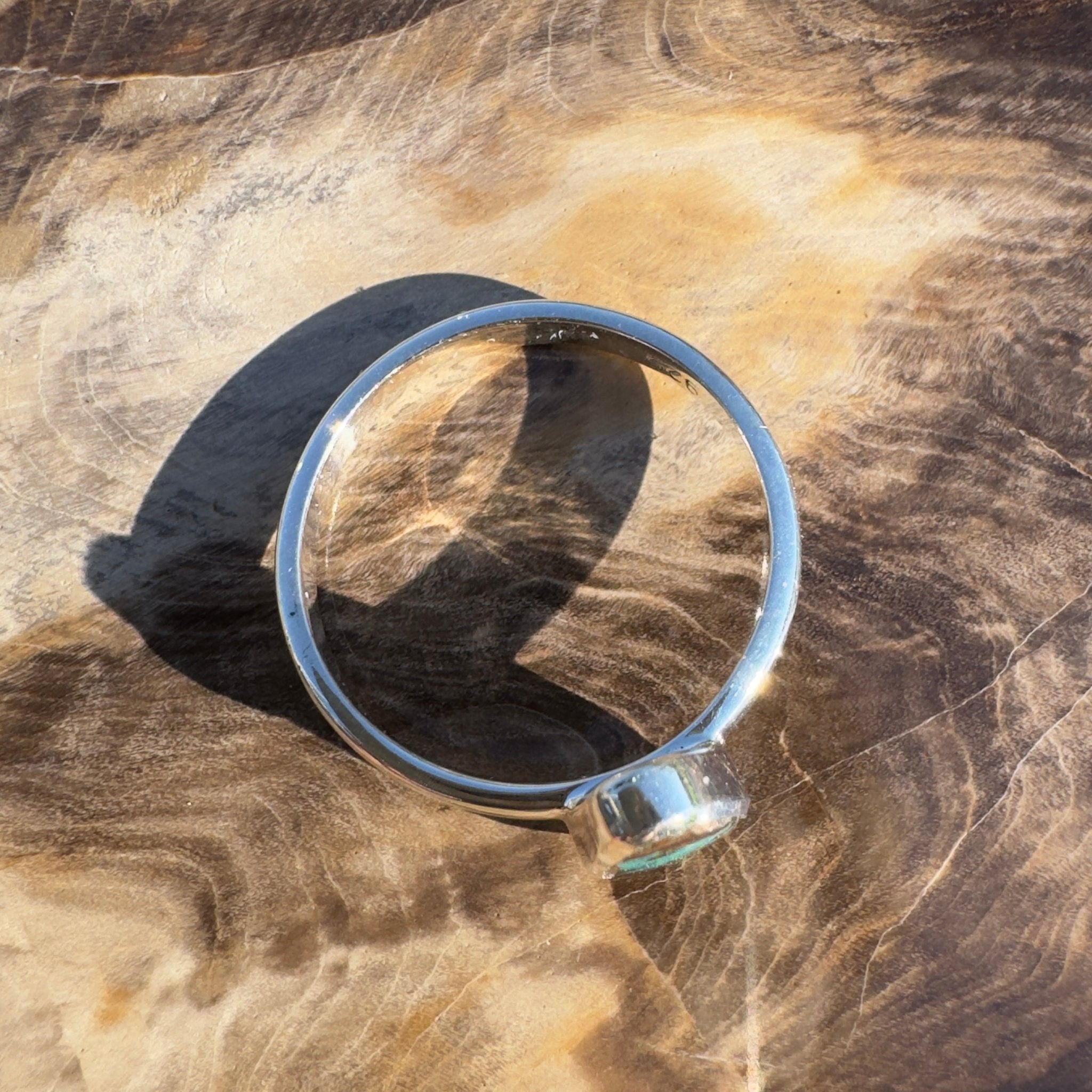 1.8ct Queensland Opal Ring ~ 'Cradle Mountain Fire' | 925 Sterling Silver | Solid Australian Opal