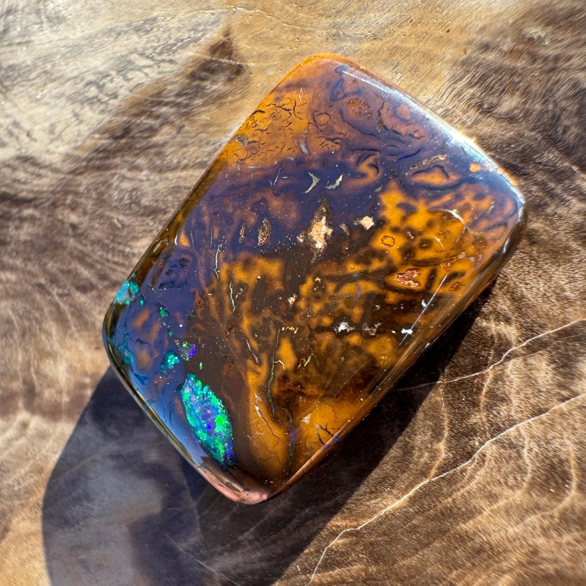 19.4ct Queensland Boulder Opal | Solid Australian Opal | Hand-Cut