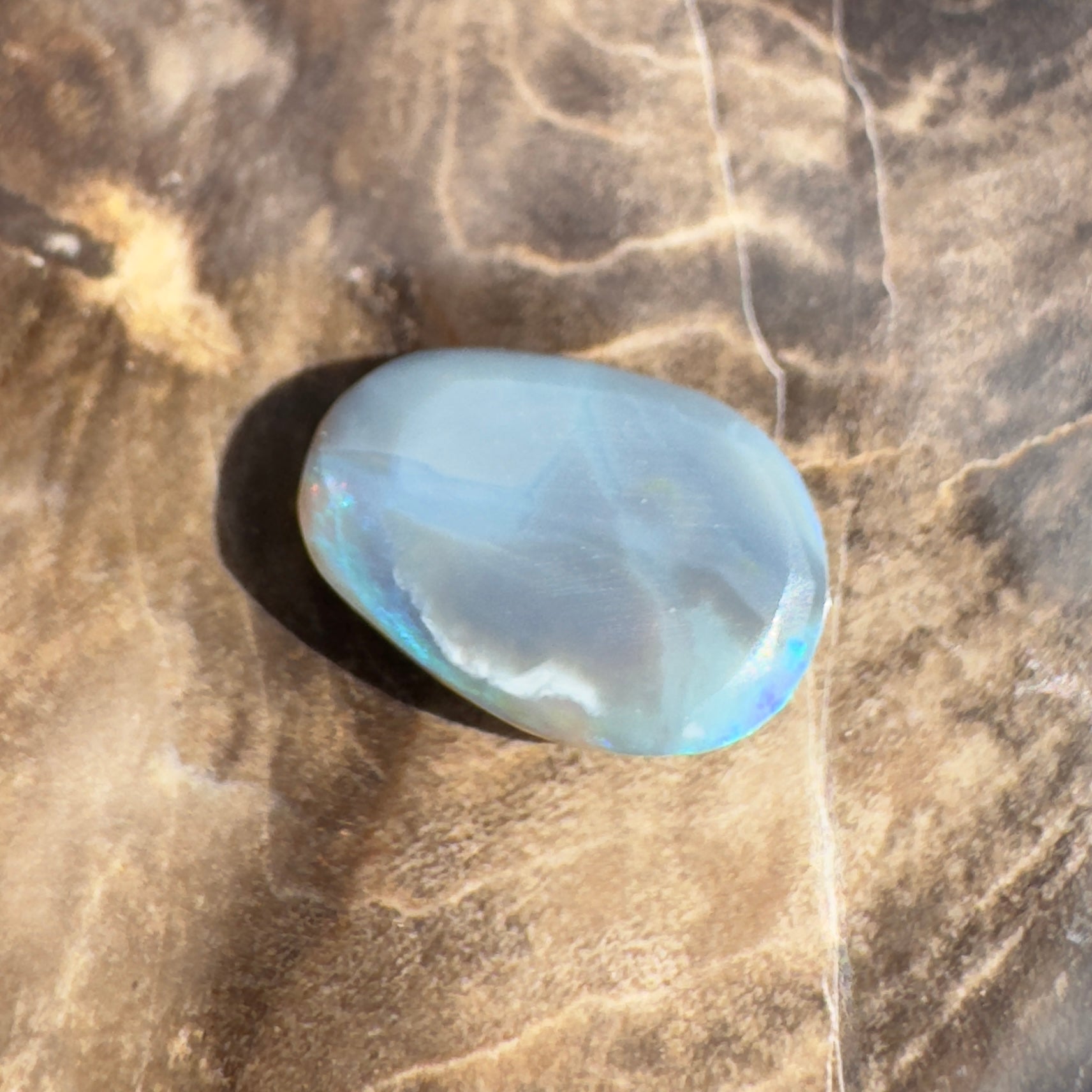 1.9ct Hand - cut Solid Lightning Ridge Opal