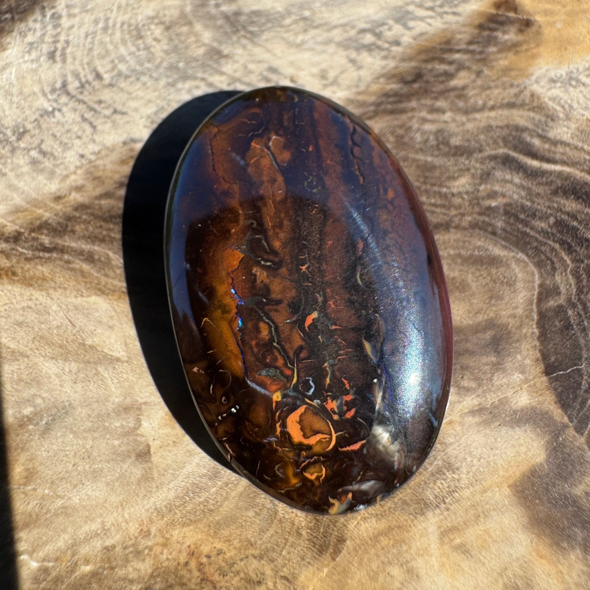 19ct Queensland Boulder Opal | Solid Australian Opal | Hand-Cut