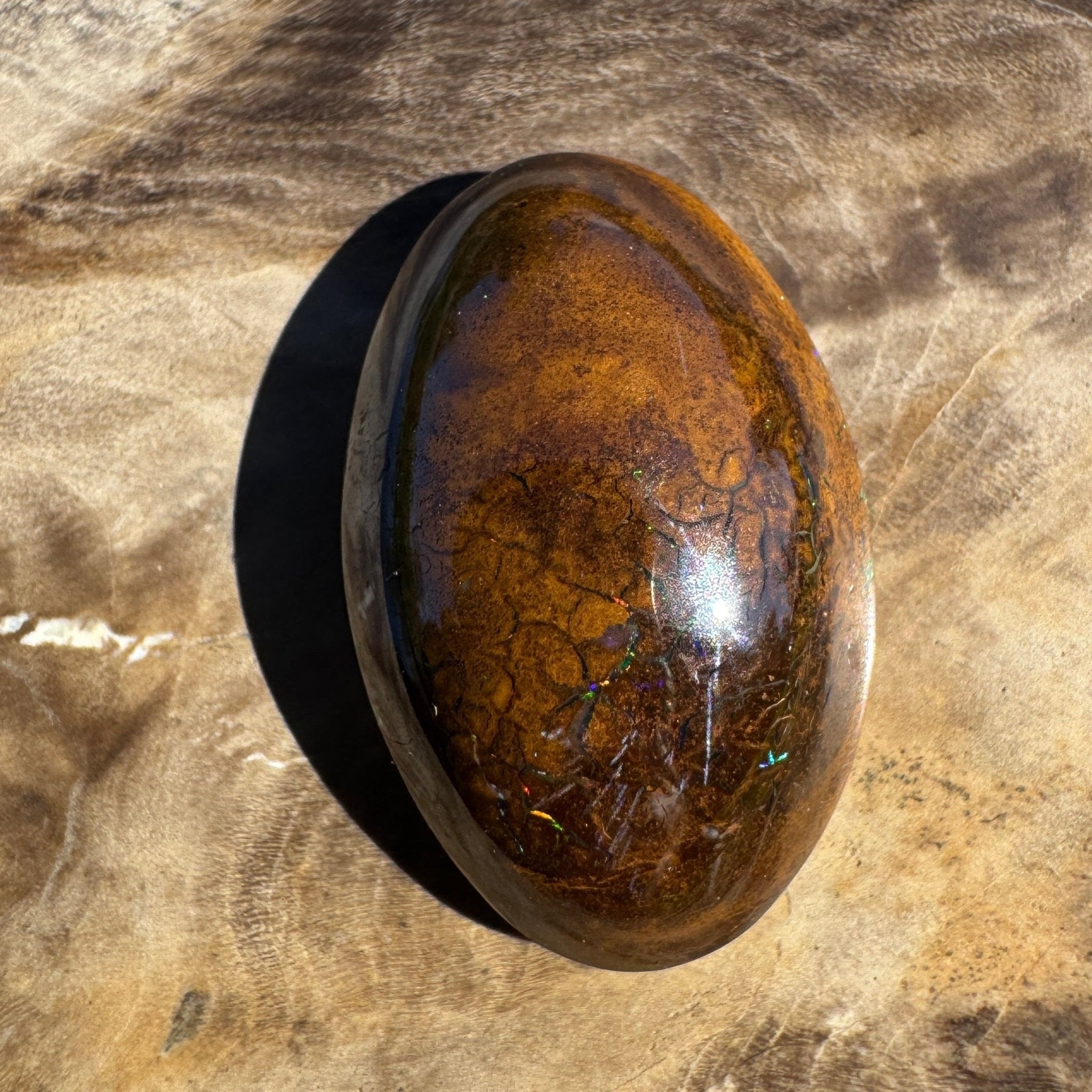 19ct Queensland Boulder Opal | Solid Australian Opal | Hand-Cut