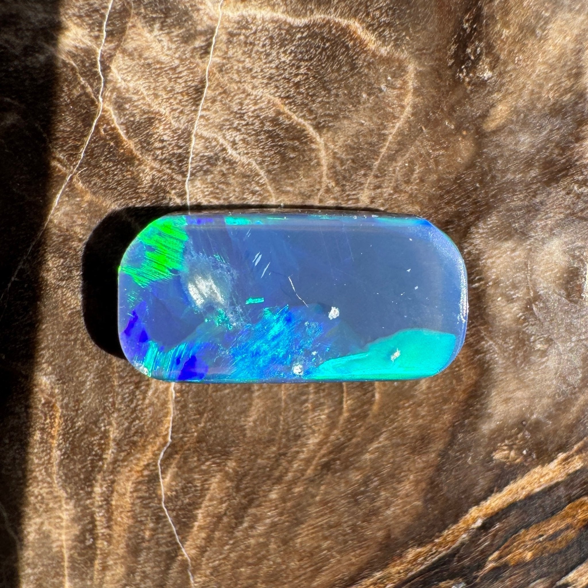 1ct Lightning Ridge Freeform Opal | Solid Australian Opal | Hand-Cut