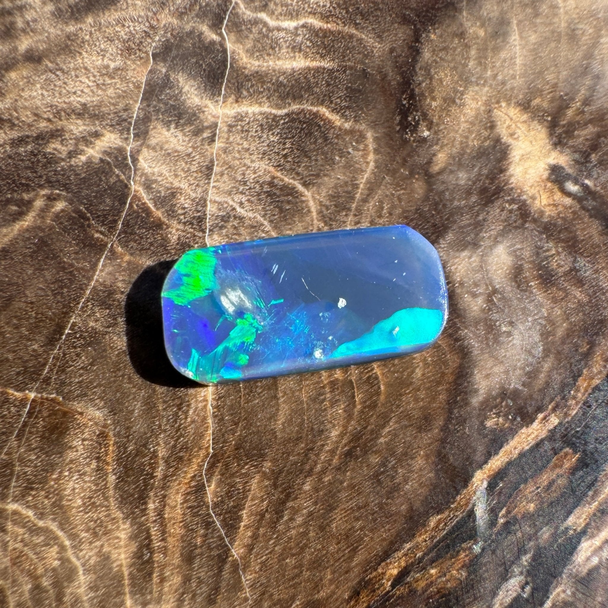 1ct Lightning Ridge Freeform Opal | Solid Australian Opal | Hand-Cut