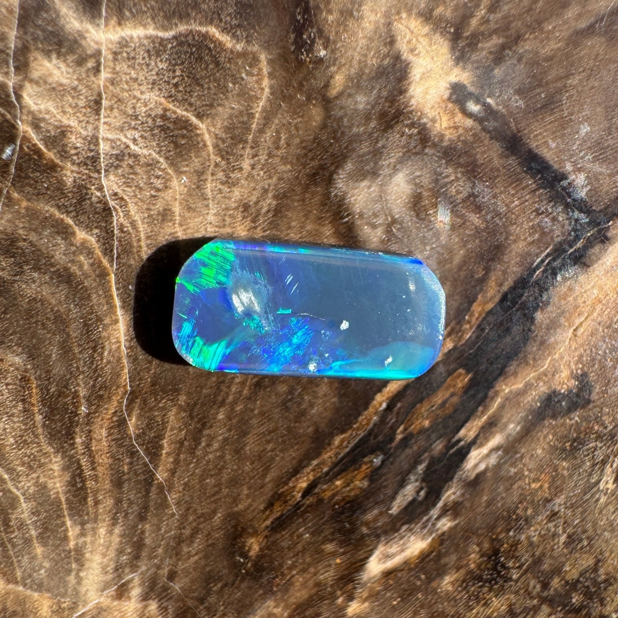 1ct Lightning Ridge Freeform Opal | Solid Australian Opal | Hand-Cut