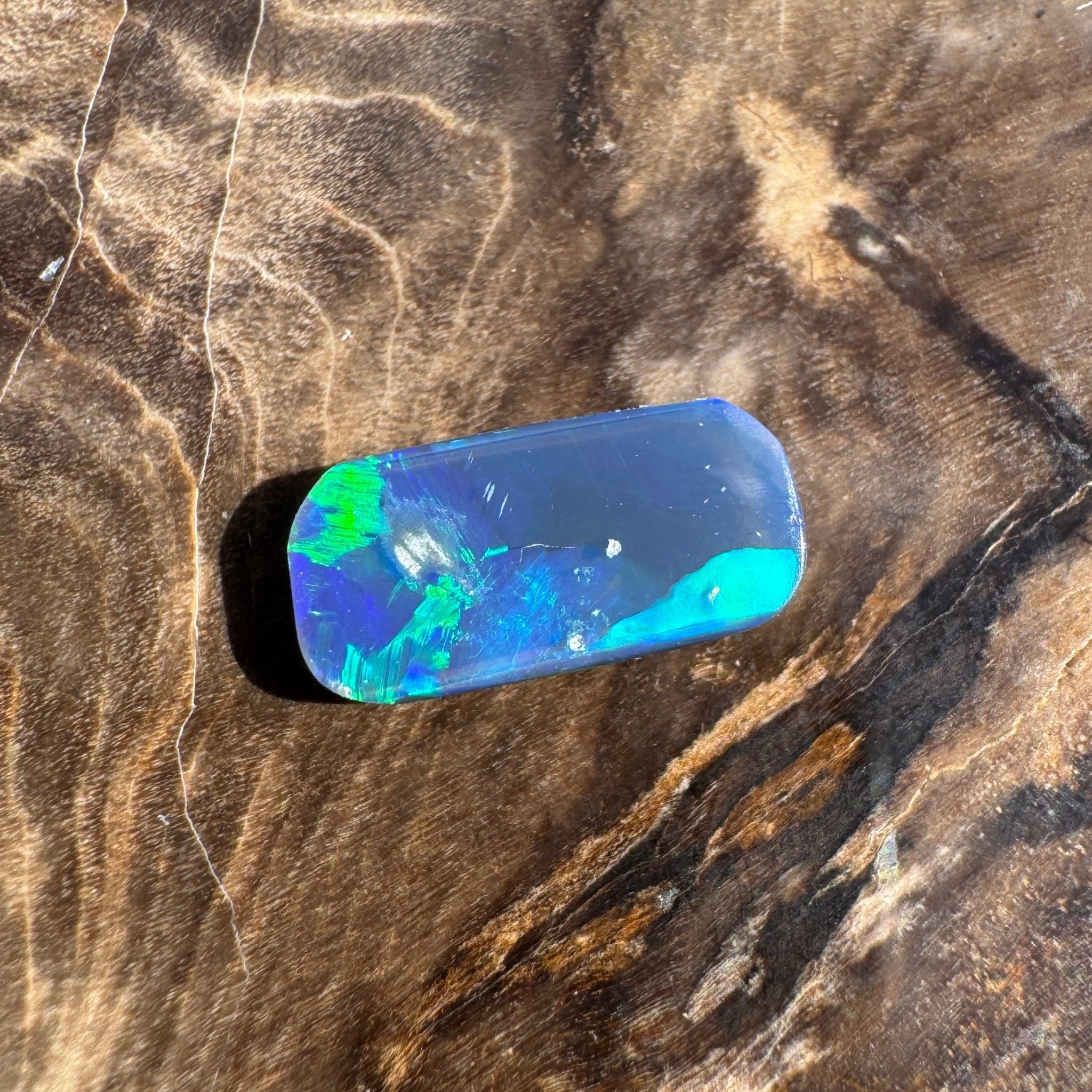 1ct Lightning Ridge Freeform Opal | Solid Australian Opal | Hand-Cut