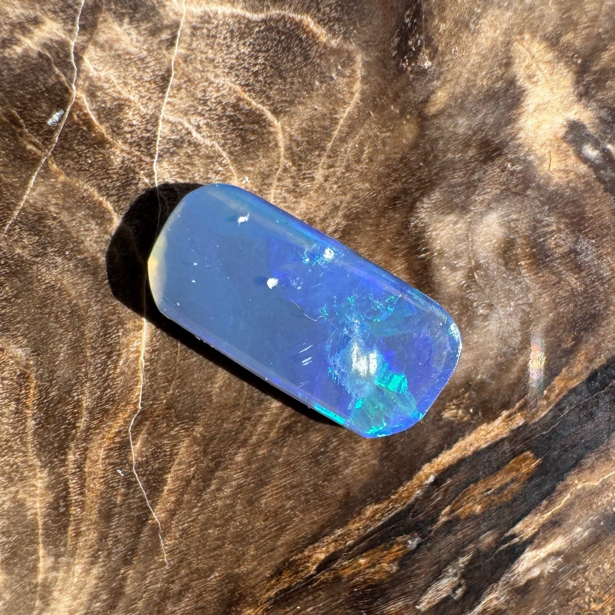 1ct Lightning Ridge Freeform Opal | Solid Australian Opal | Hand-Cut
