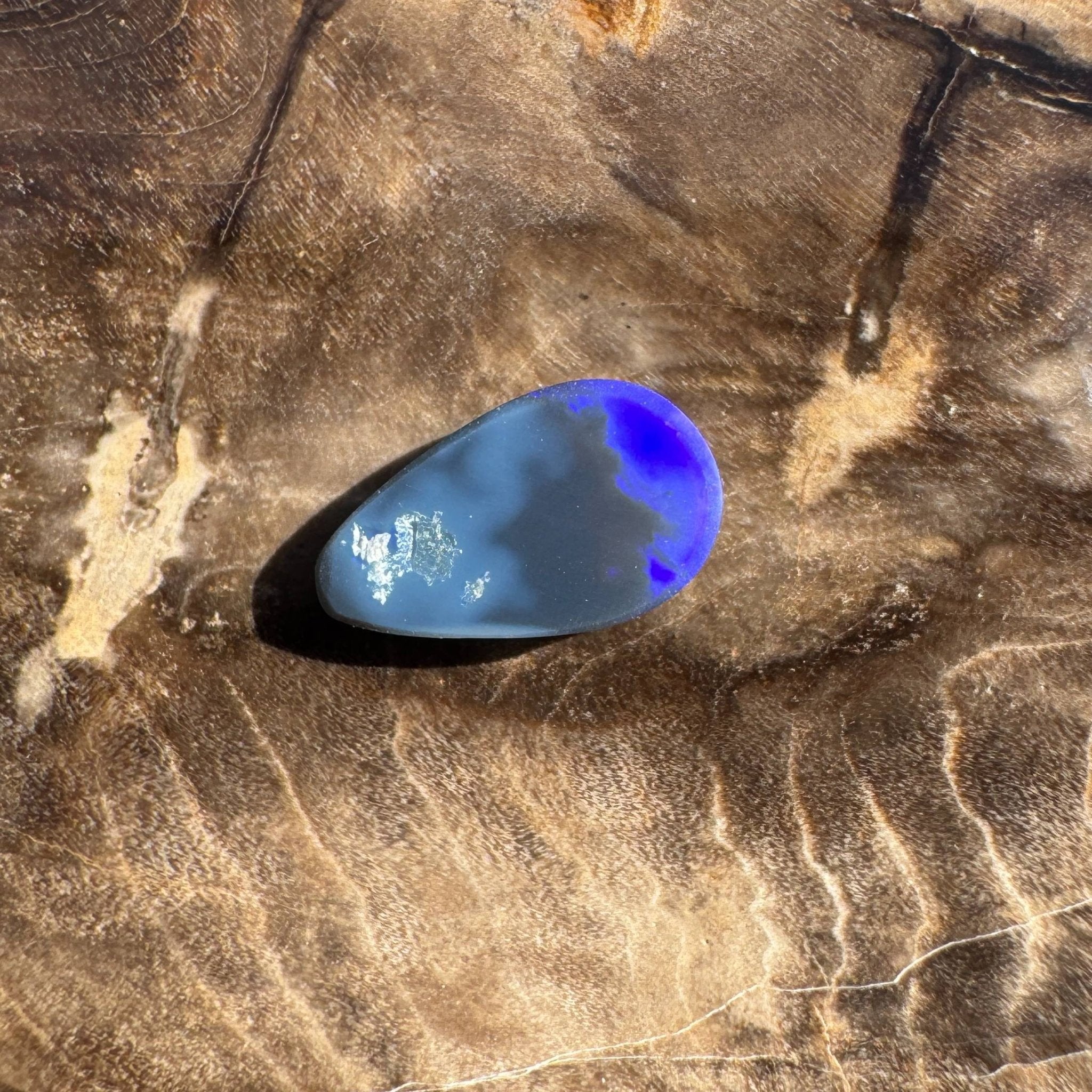 1ct Solid Lightning Ridge Semi Black Opal