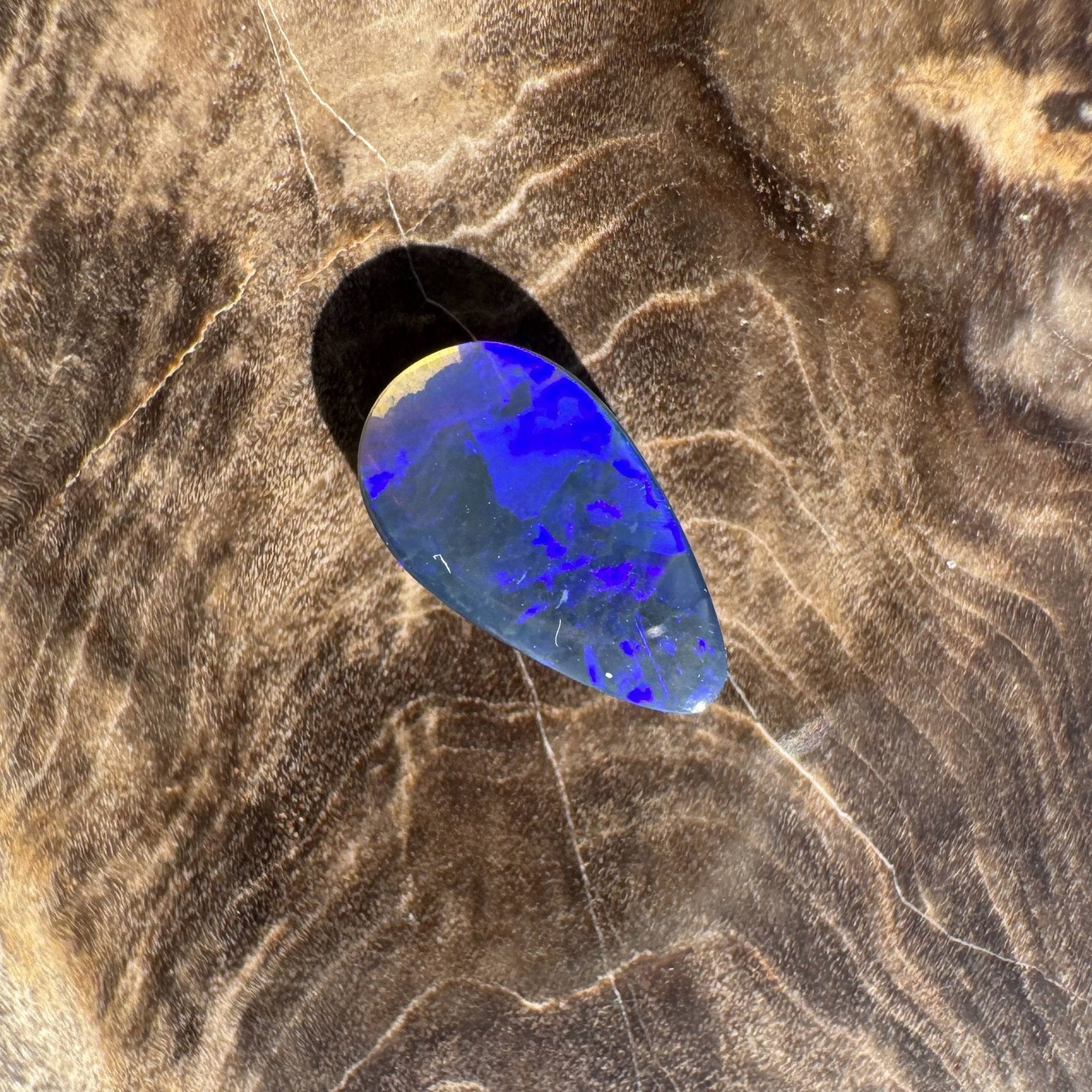 1ct Solid Lightning Ridge Semi Black Opal