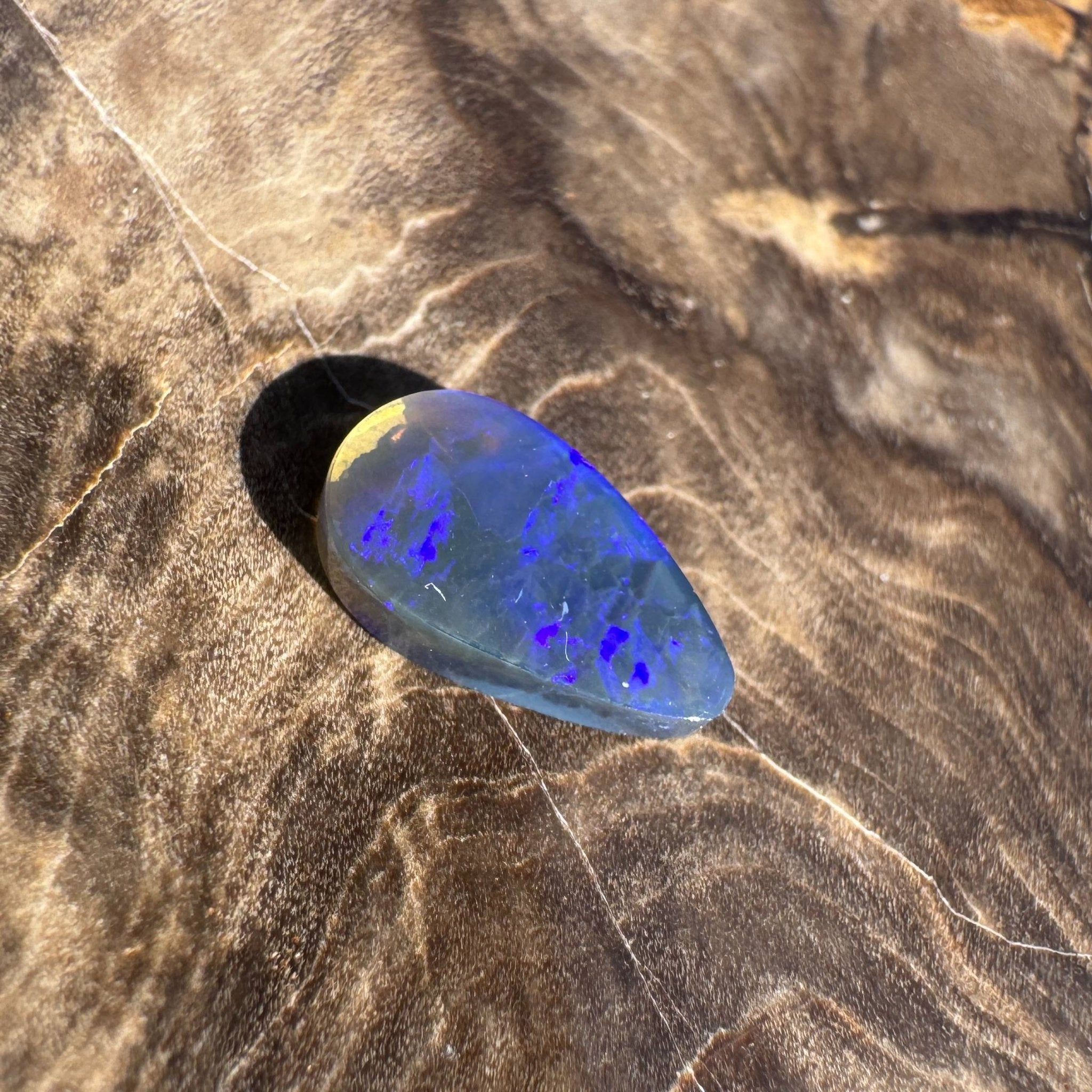 1ct Solid Lightning Ridge Semi Black Opal