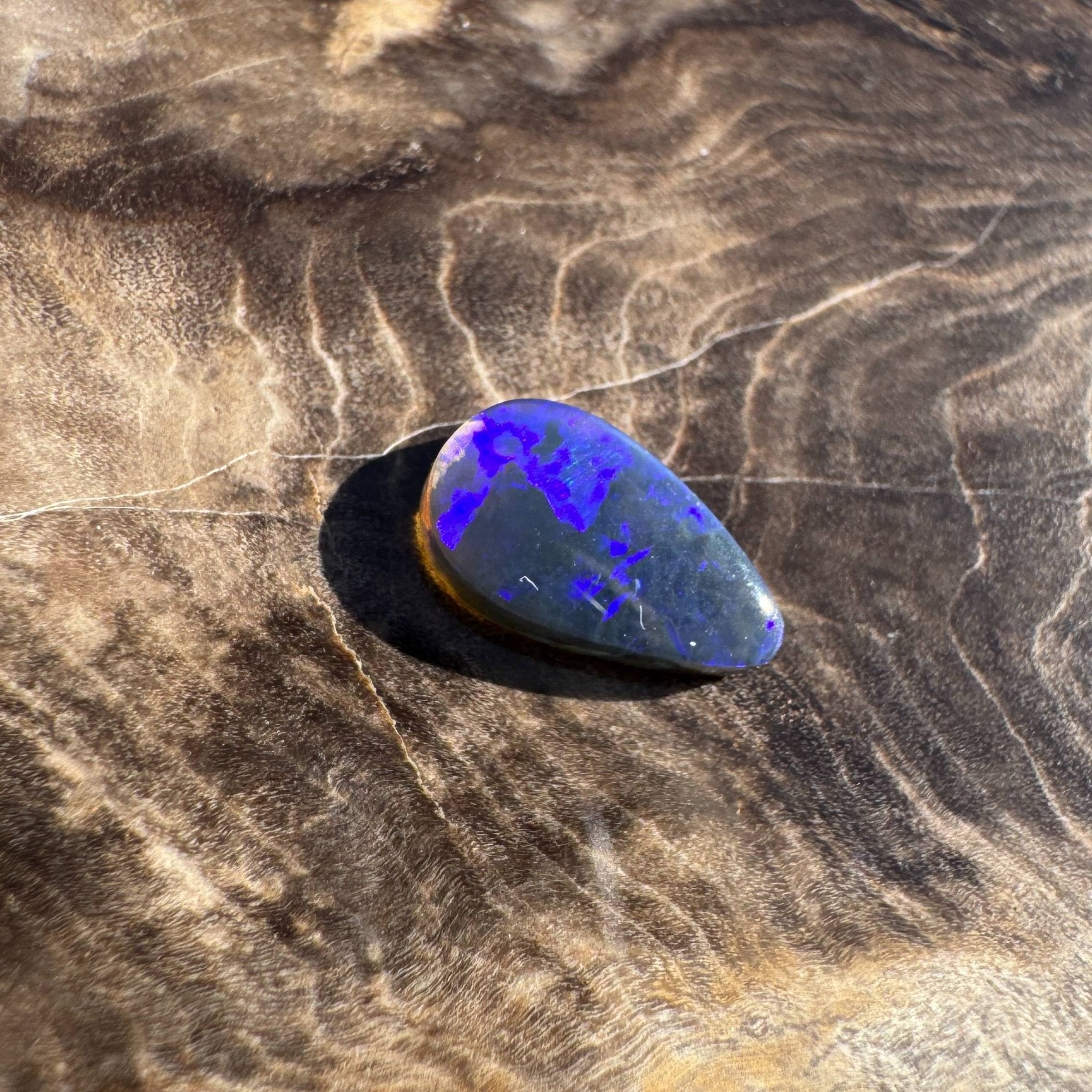 1ct Solid Lightning Ridge Semi Black Opal