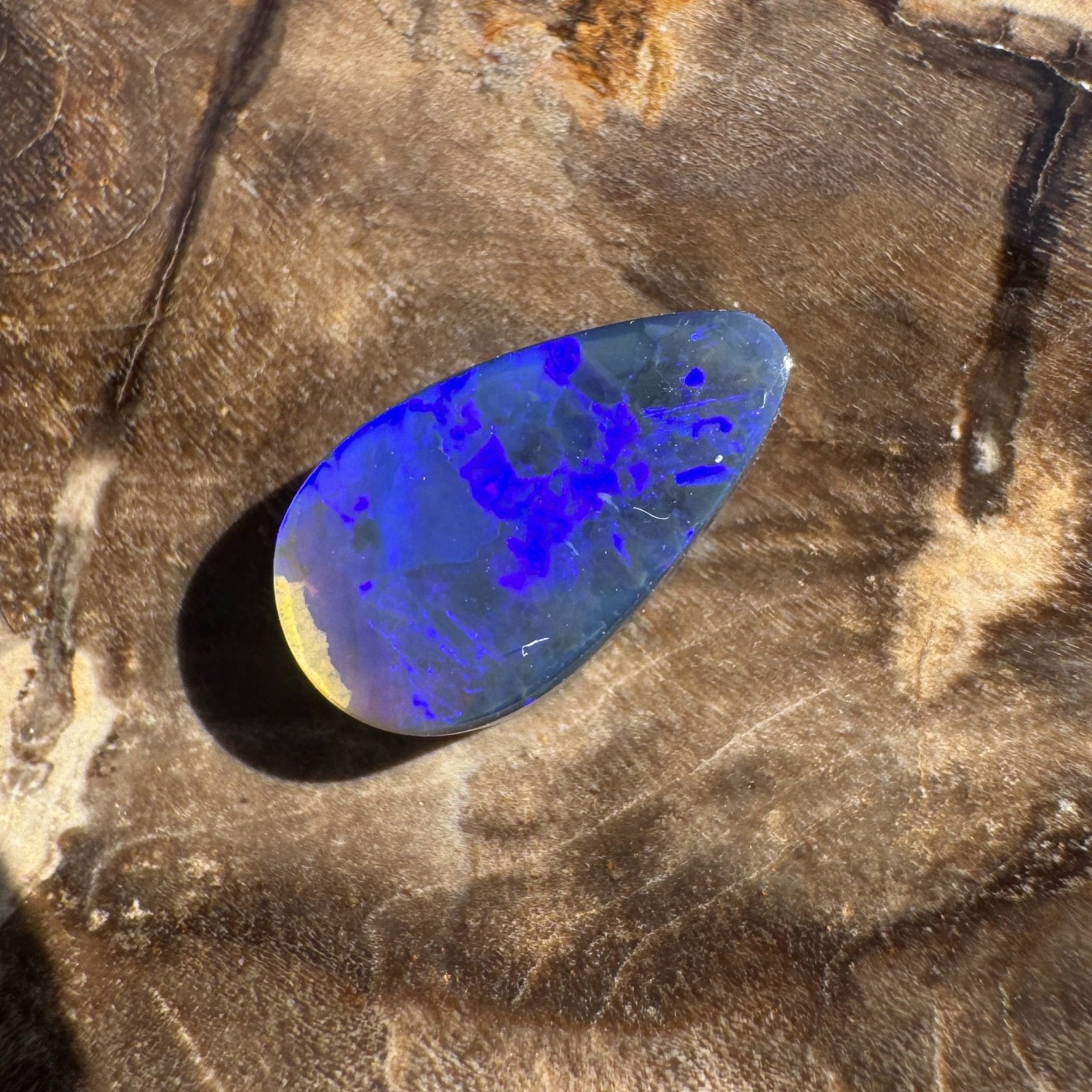 1ct Solid Lightning Ridge Semi Black Opal