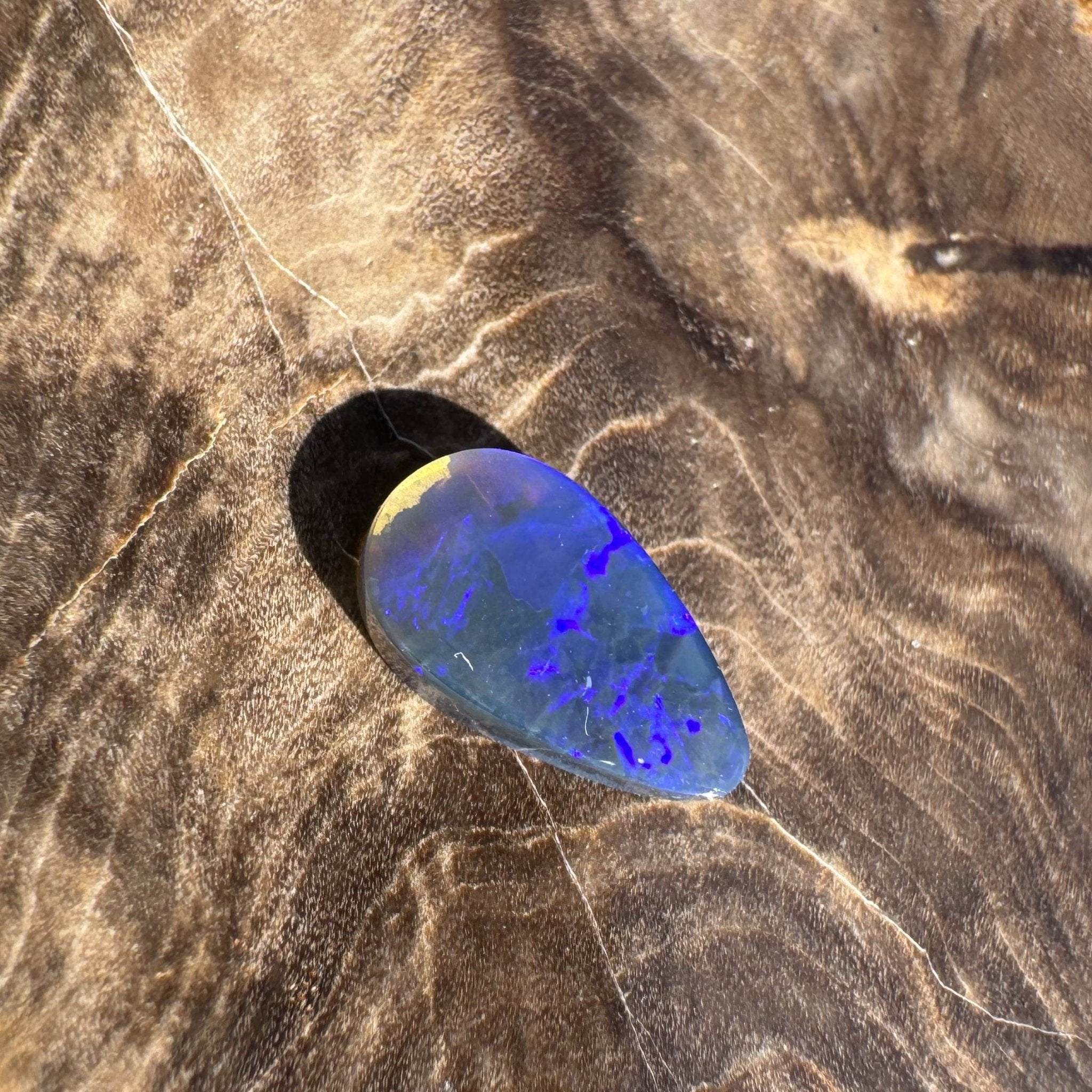 1ct Solid Lightning Ridge Semi Black Opal