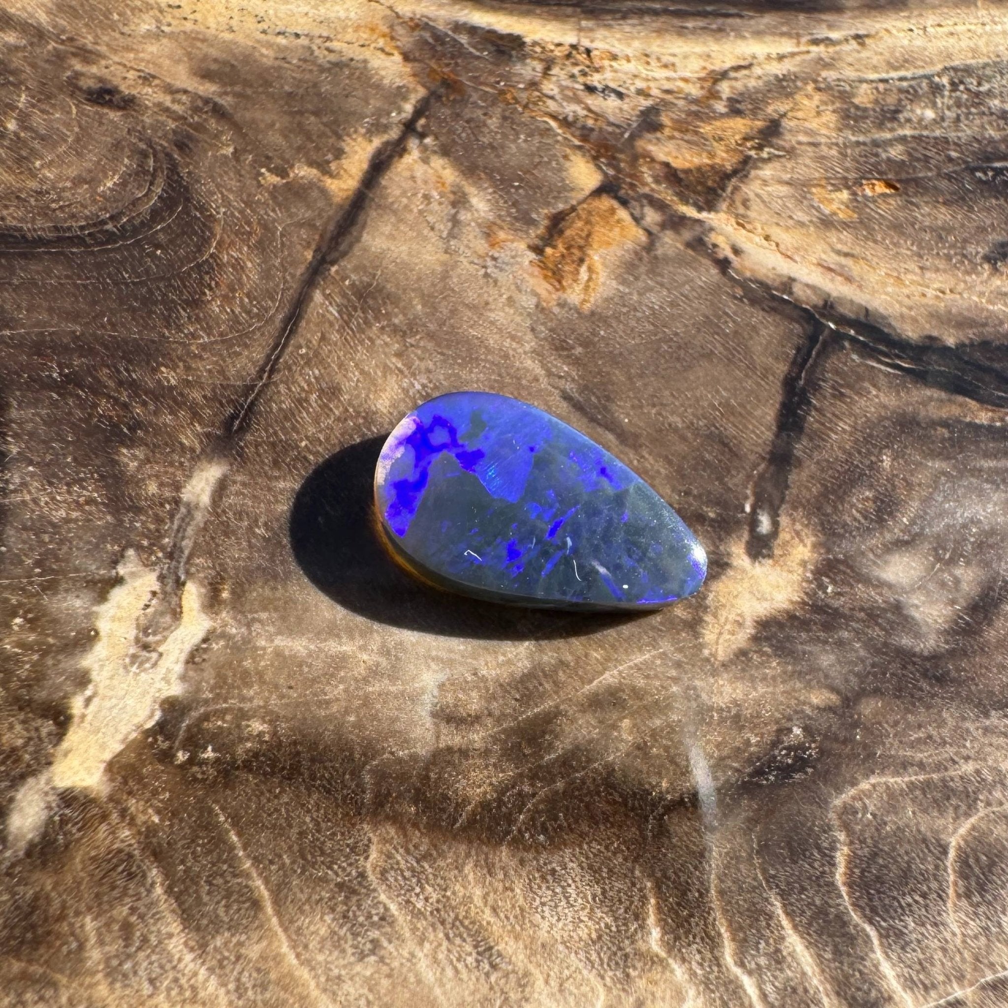 1ct Solid Lightning Ridge Semi Black Opal