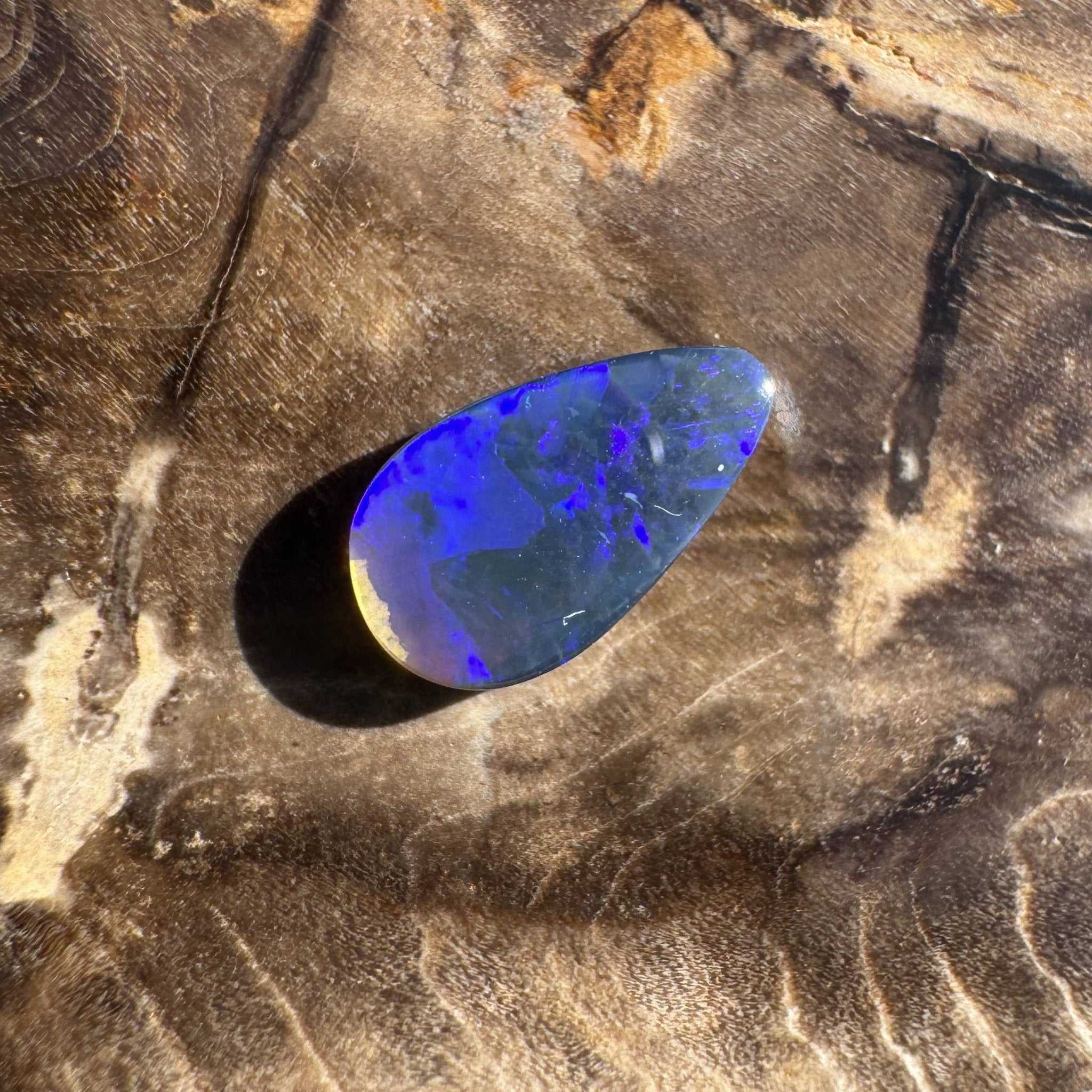 1ct Solid Lightning Ridge Semi Black Opal