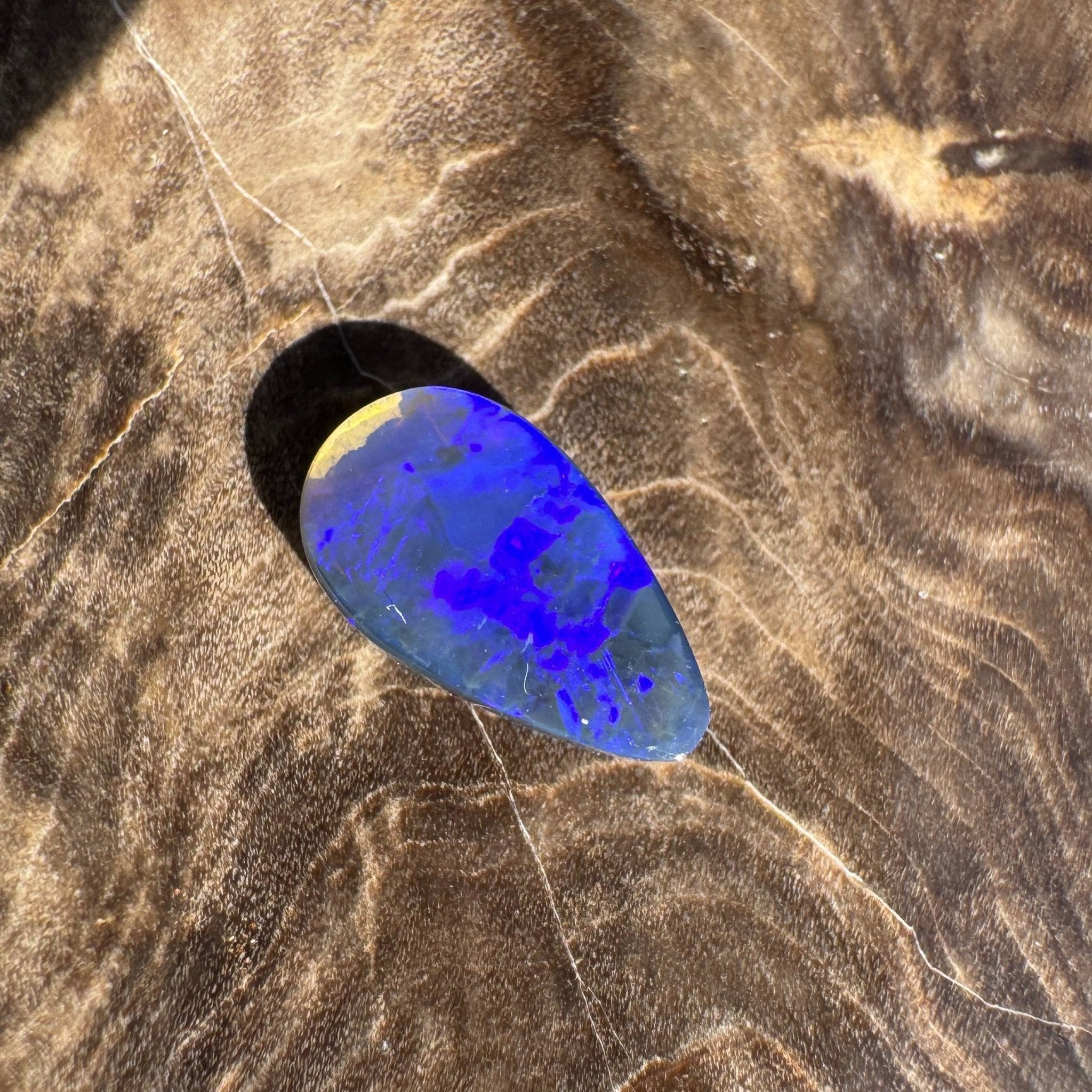 1ct Solid Lightning Ridge Semi Black Opal