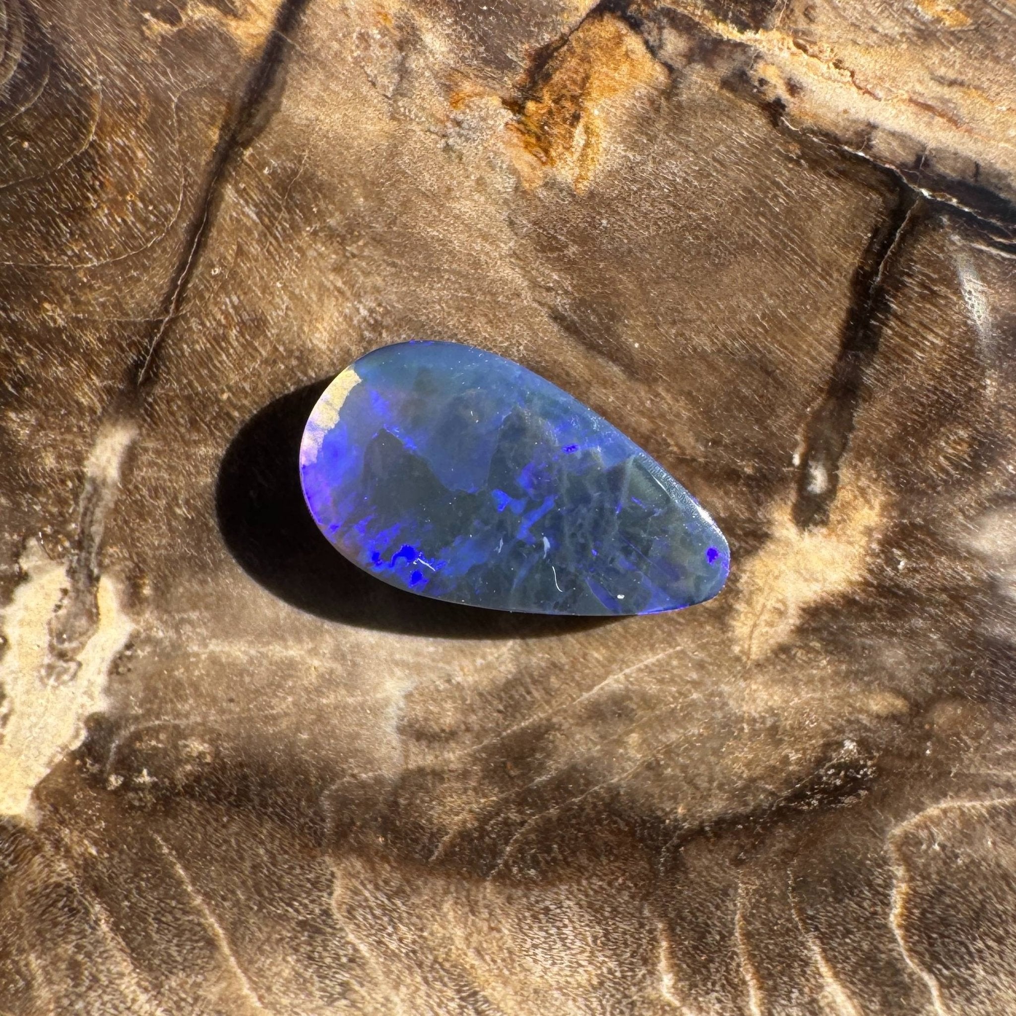 1ct Solid Lightning Ridge Semi Black Opal