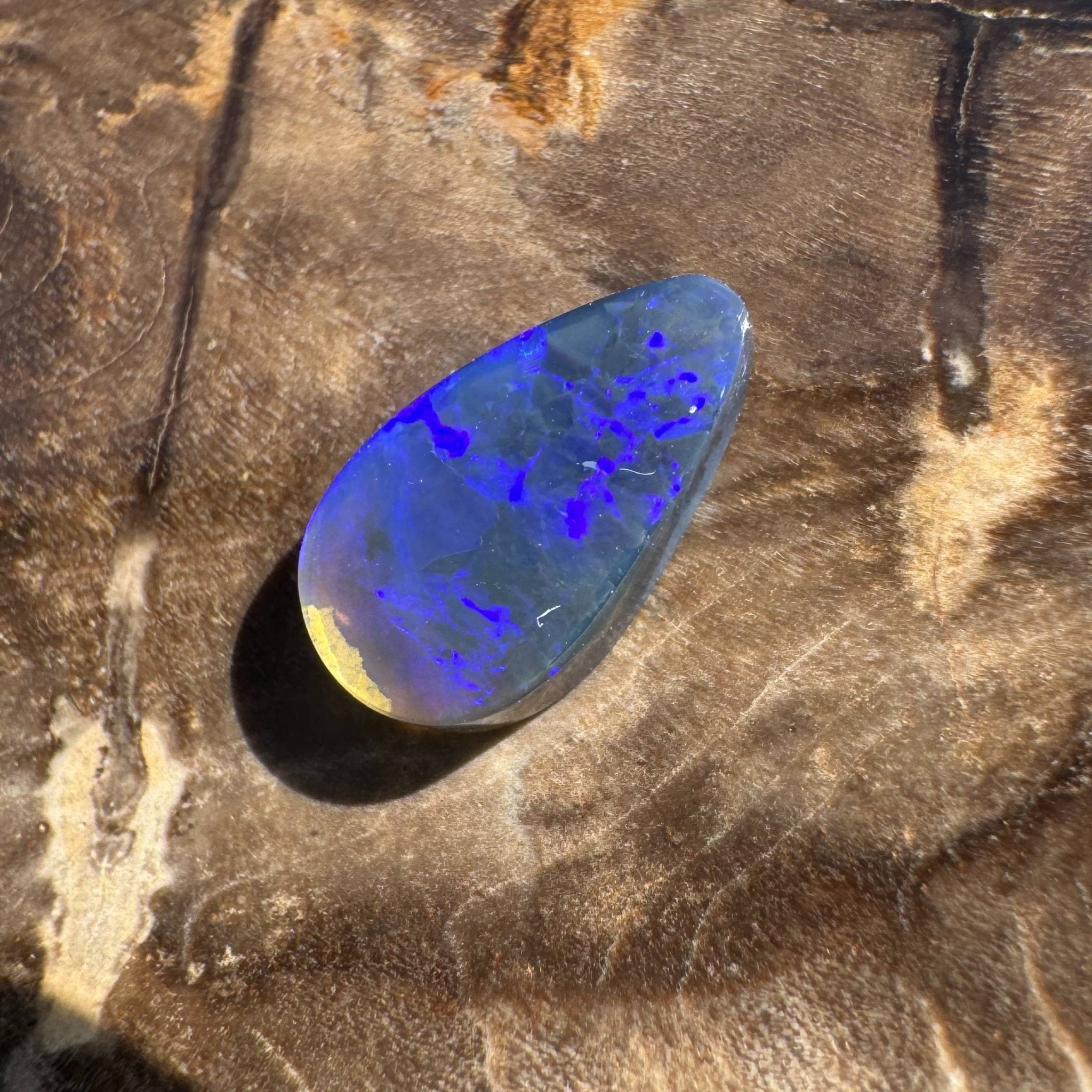 1ct Solid Lightning Ridge Semi Black Opal