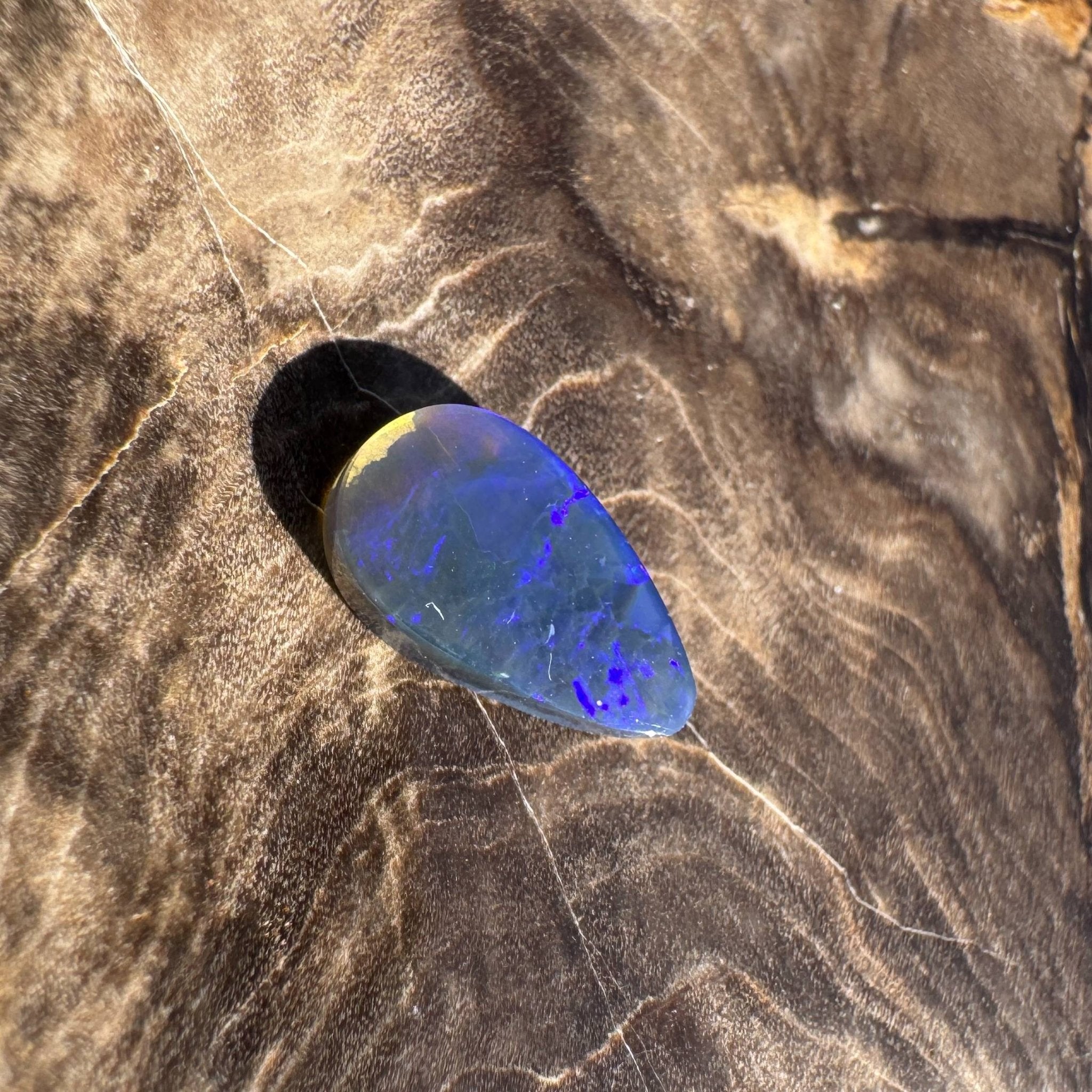 1ct Solid Lightning Ridge Semi Black Opal