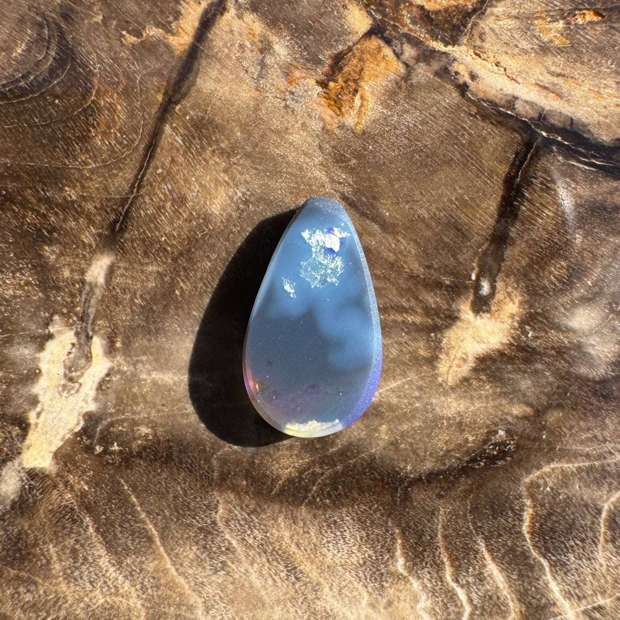 1ct Solid Lightning Ridge Semi Black Opal