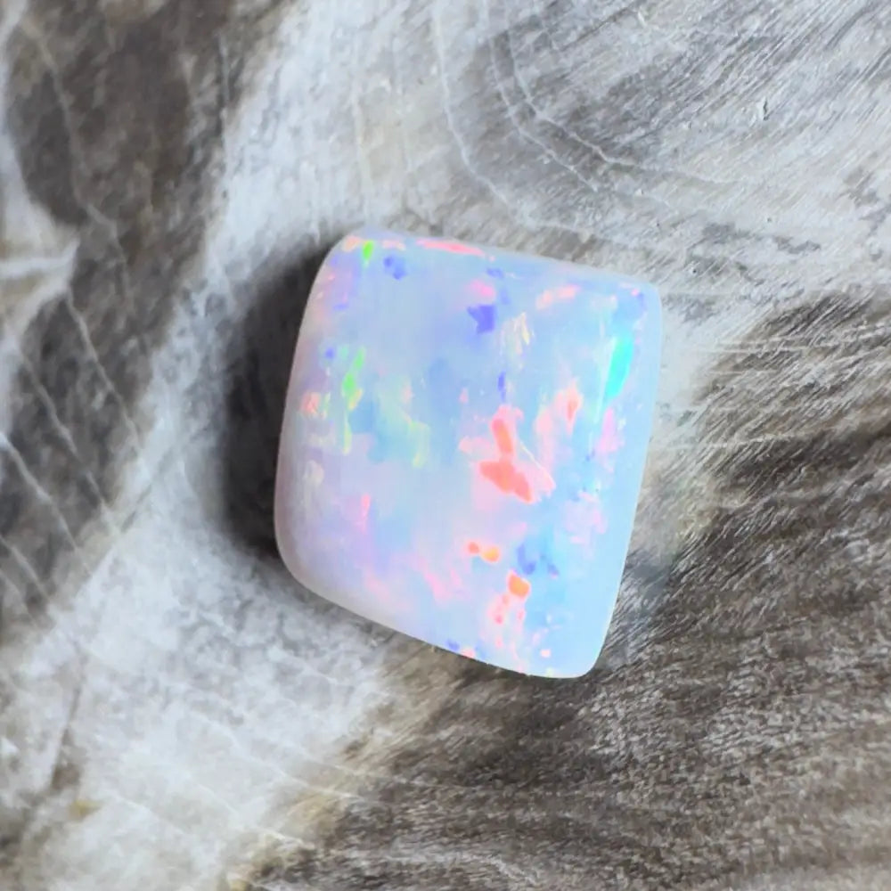 Iridescent opal gemstone.