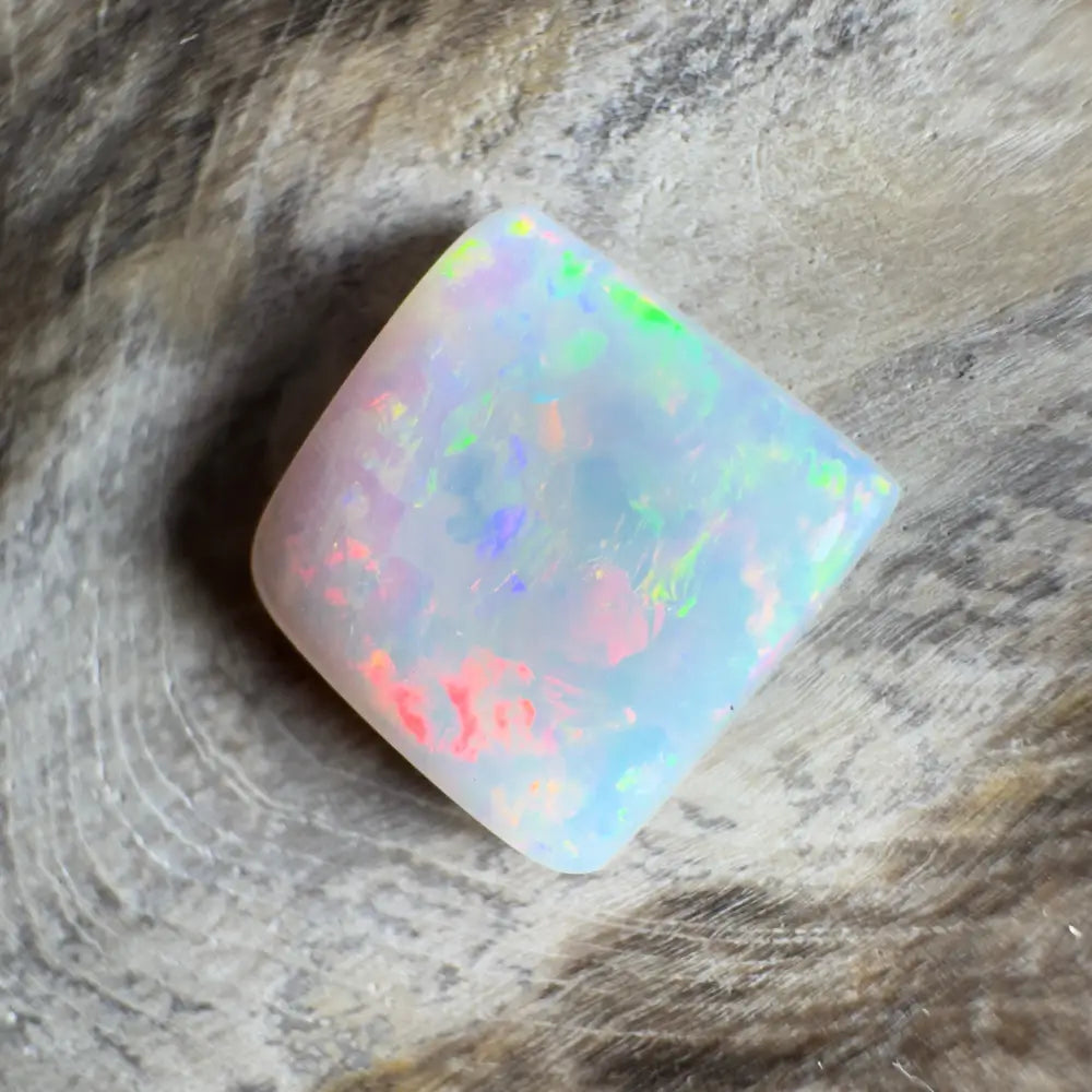 Iridescent opal gemstone.